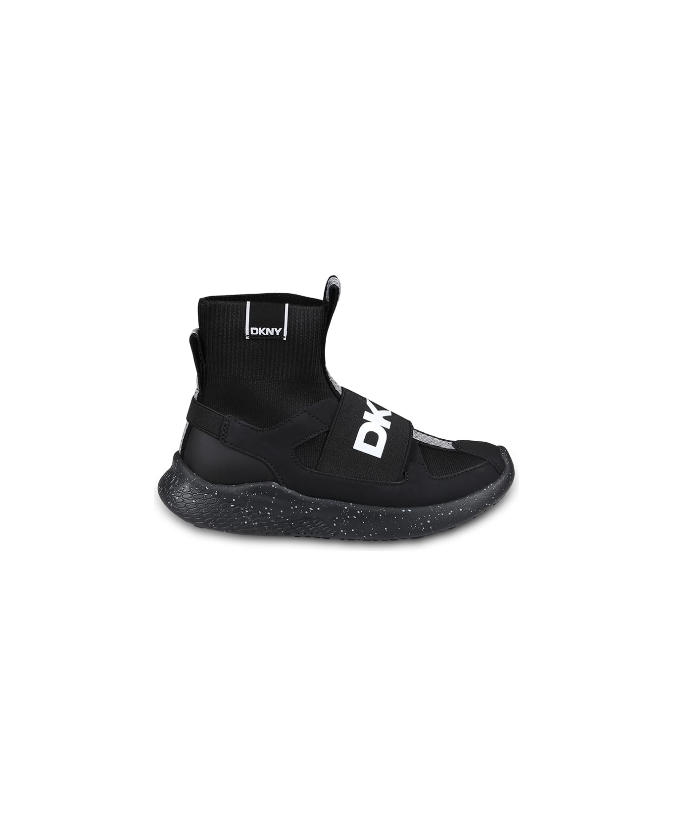 DKNY Black Sneakers Pour Fille Avce Logo - Black