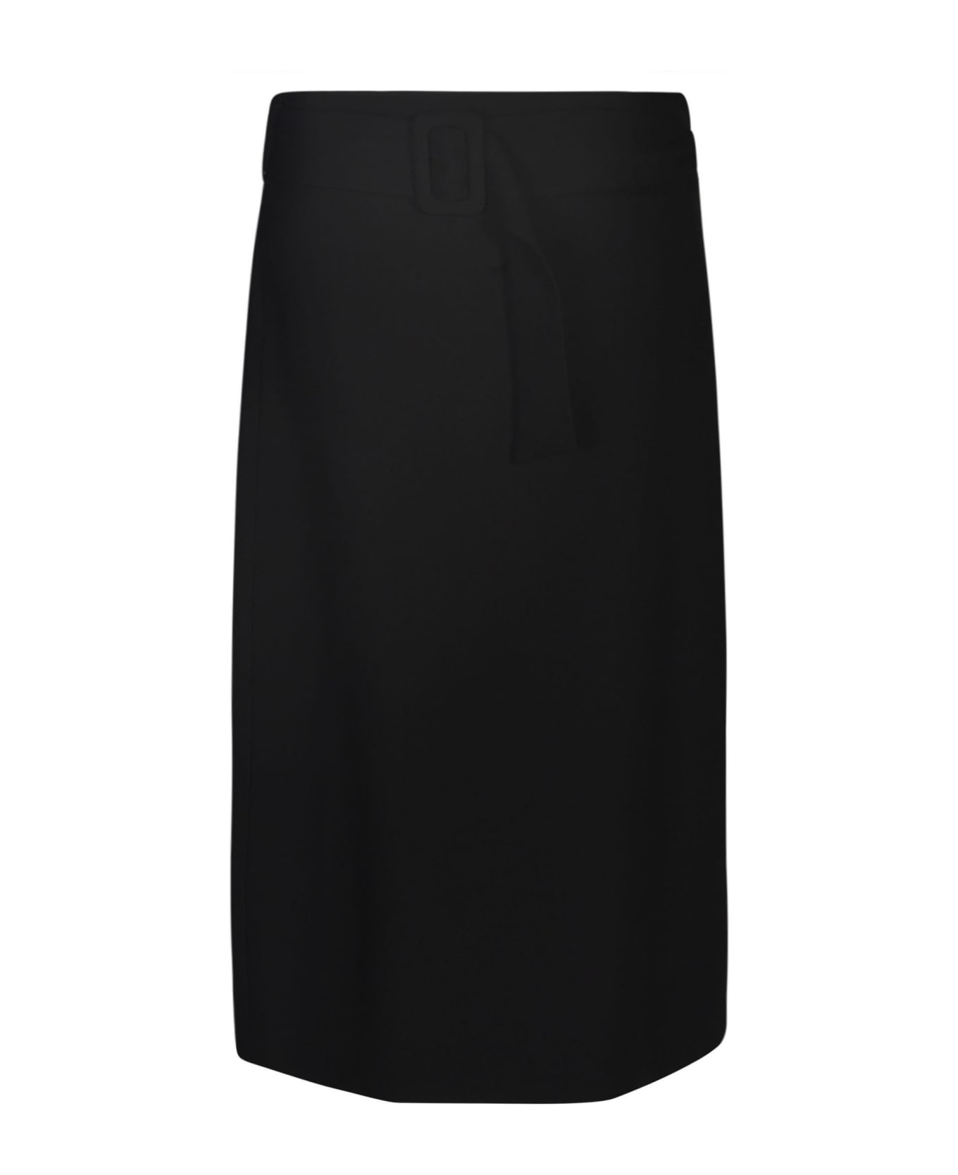 Parosh Belted Skirt - Black