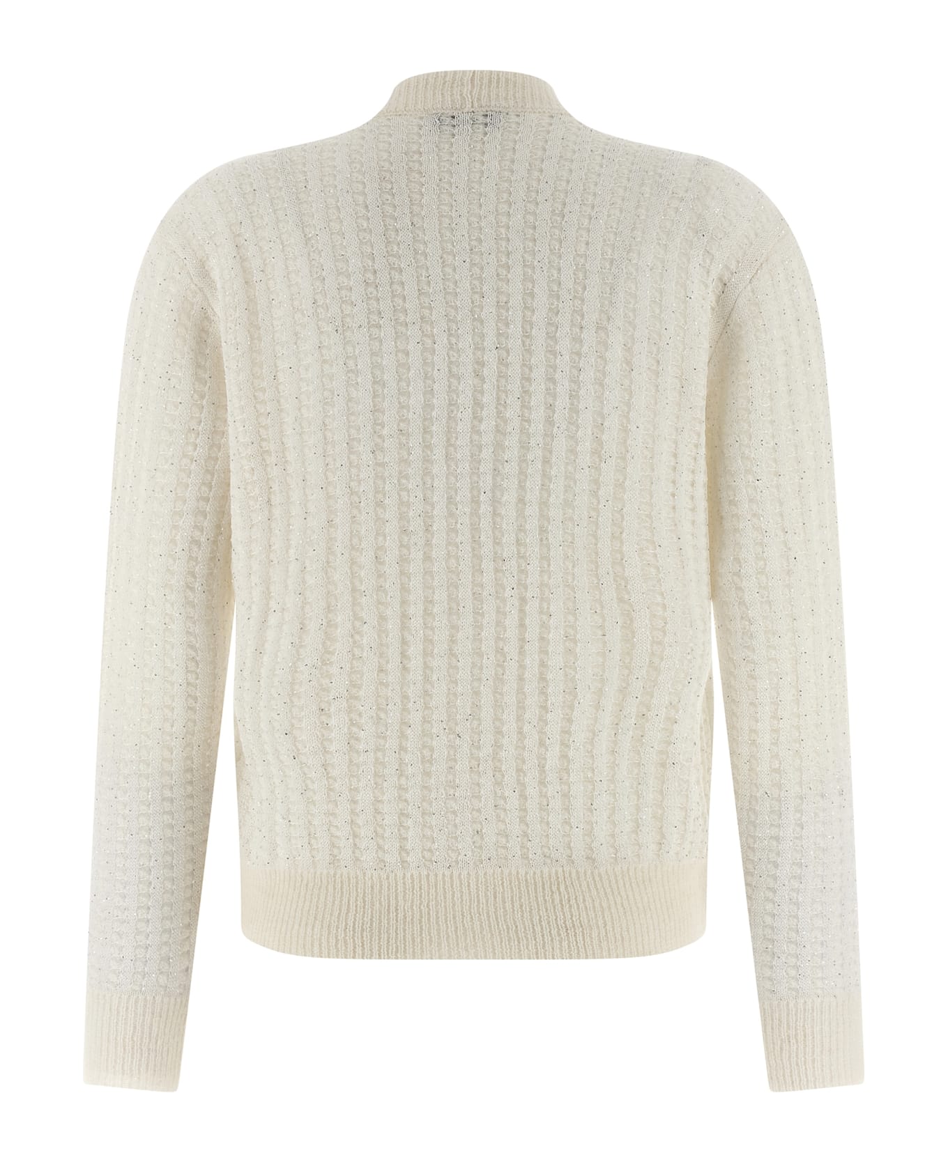 Peserico Tricot Cardigan - BIANCO NATURALE