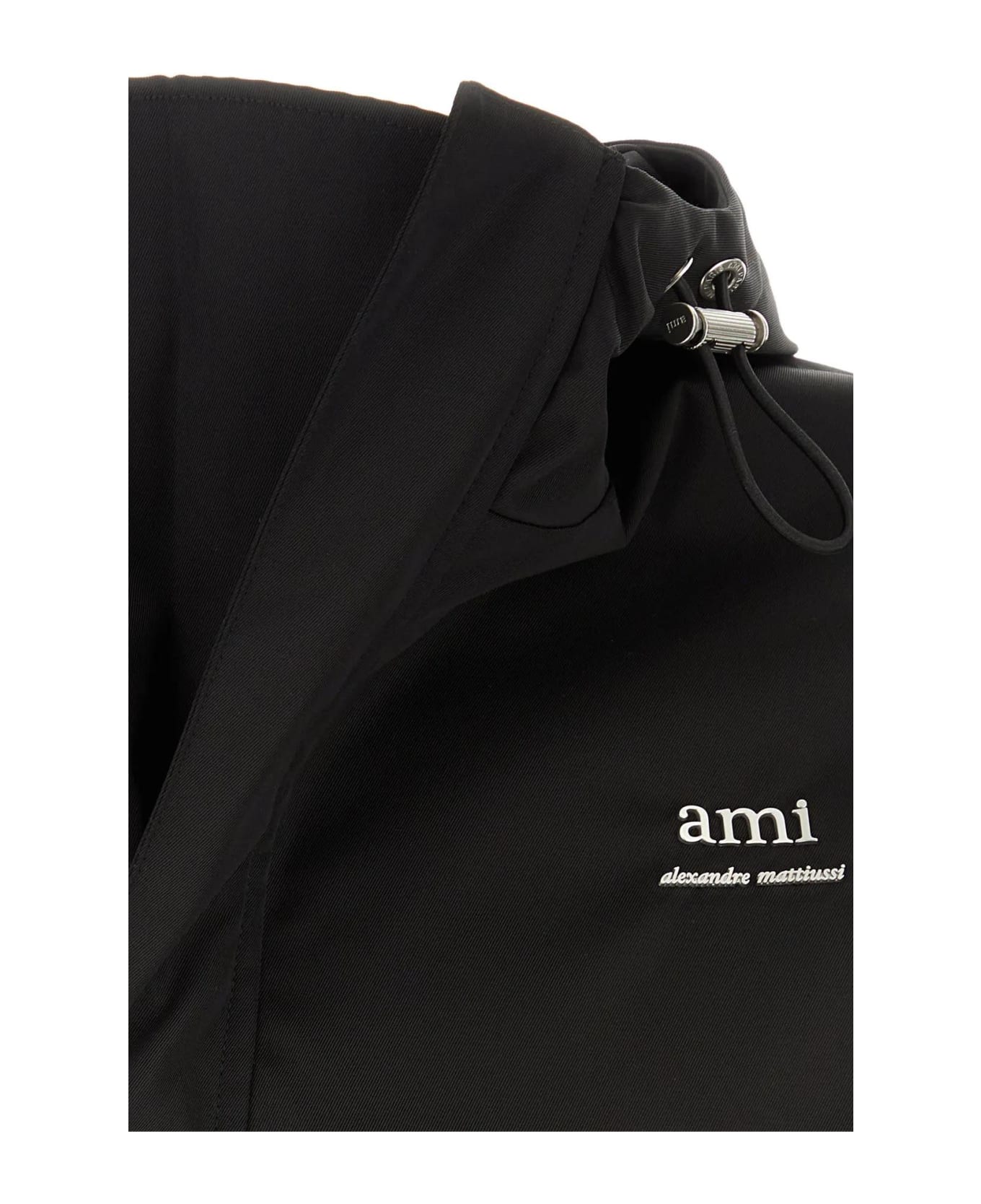 Ami Alexandre Mattiussi Black Nylon Blend Jacket - BLACK ジャケット