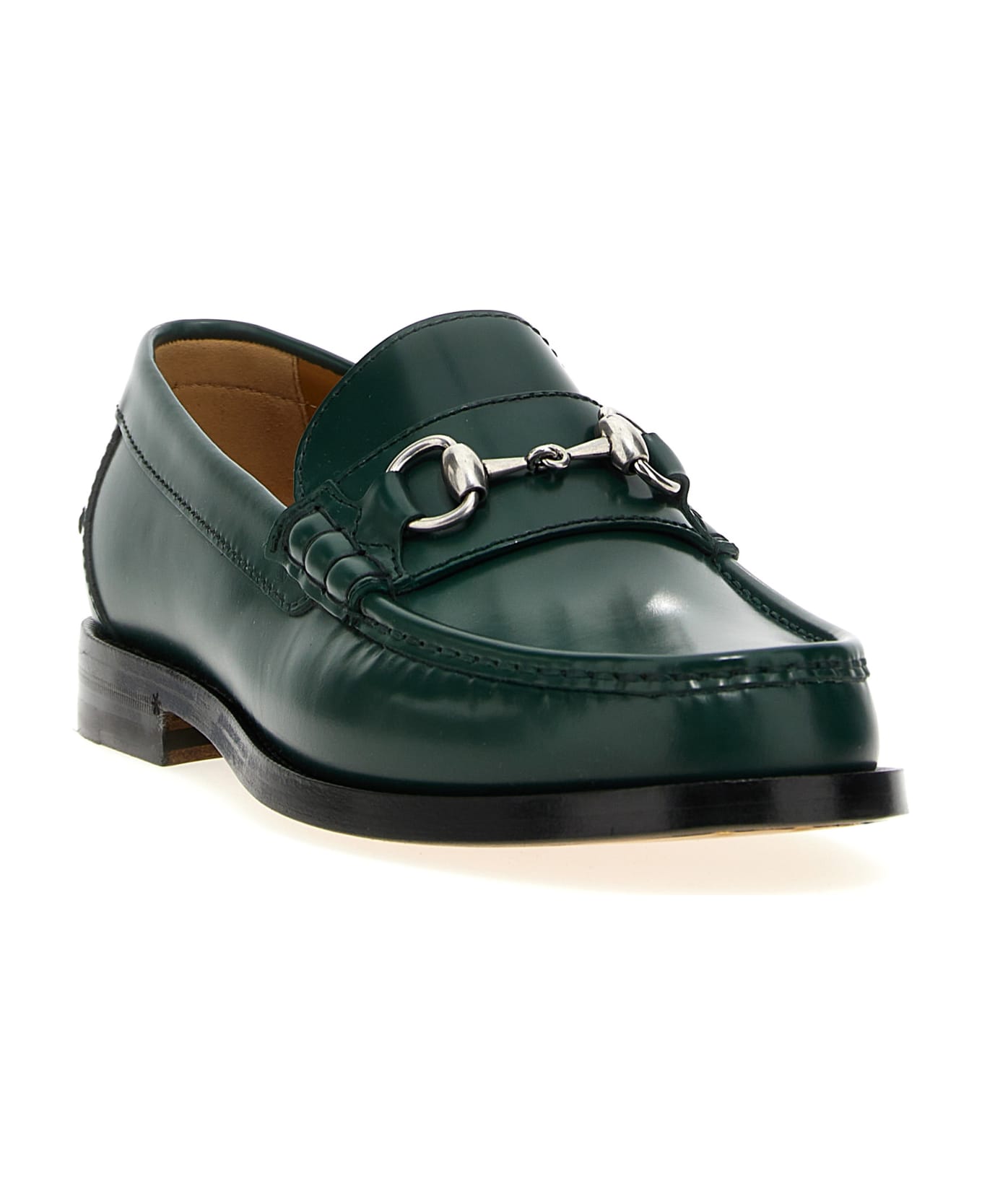 Gucci 'morsetto' Loafers - Green ローファー＆デッキシューズ