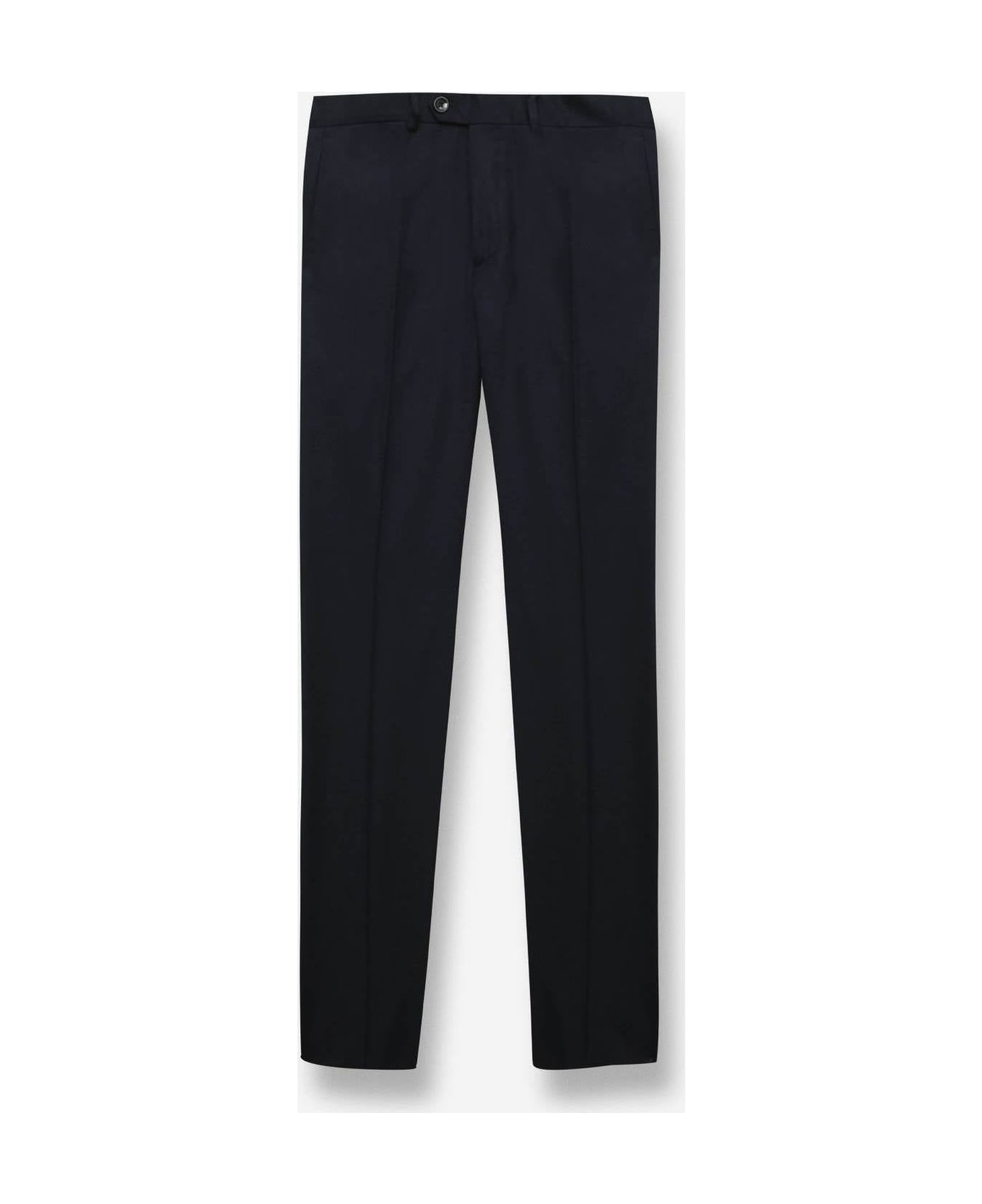 Larusmiani Velvet Trousers Howard Pants - Navy