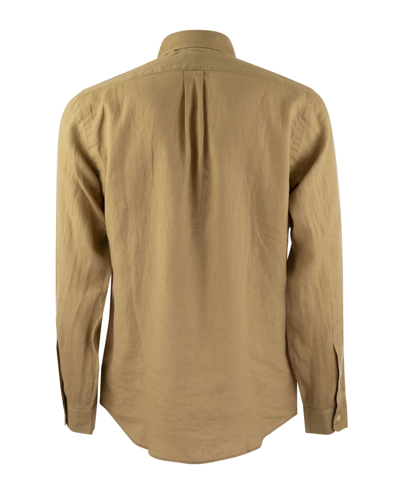 Polo Ralph Lauren Custom-fit Linen Shirt - Khaki シャツ