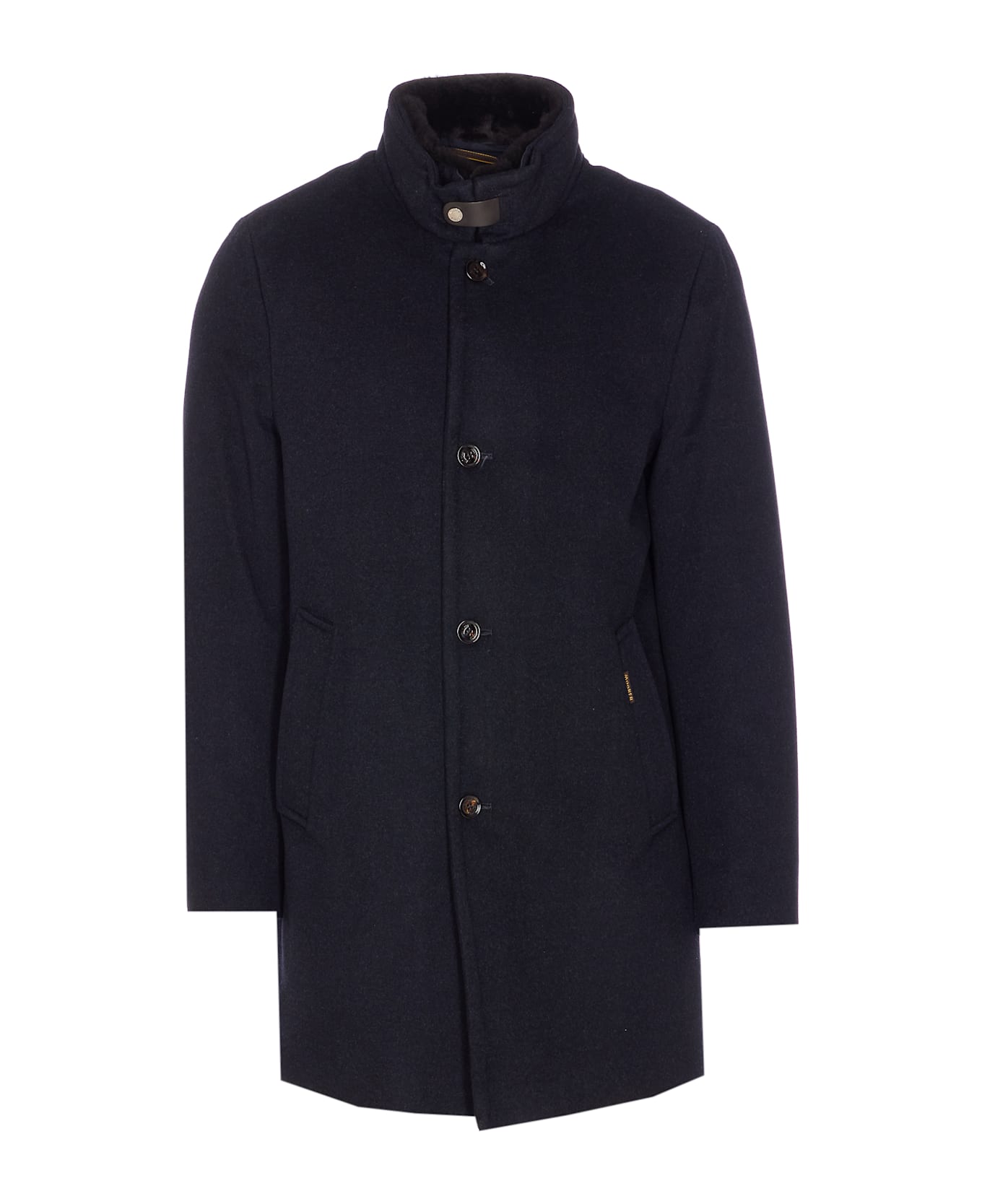 Moorer Bondfur Coat - BLU