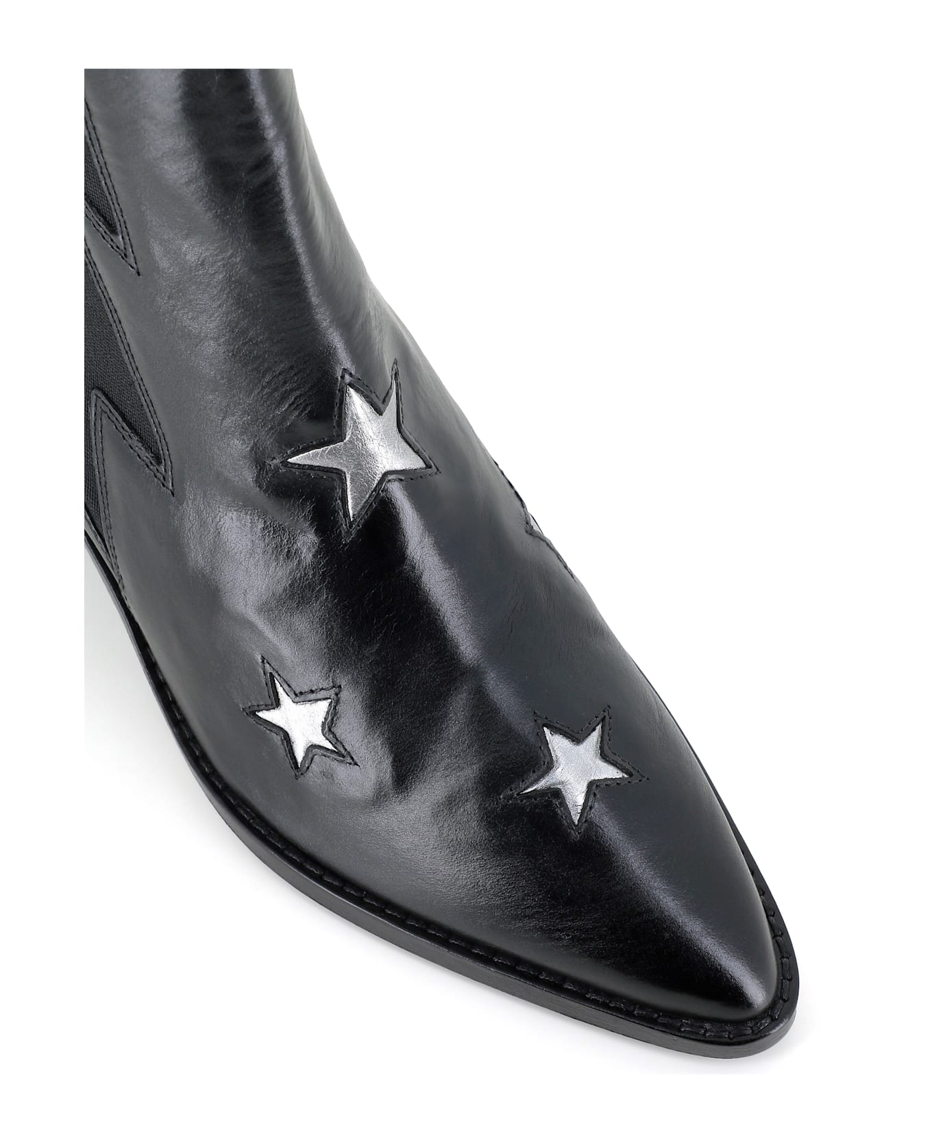 Zadig & Voltaire Texano Tyler Stars - Black