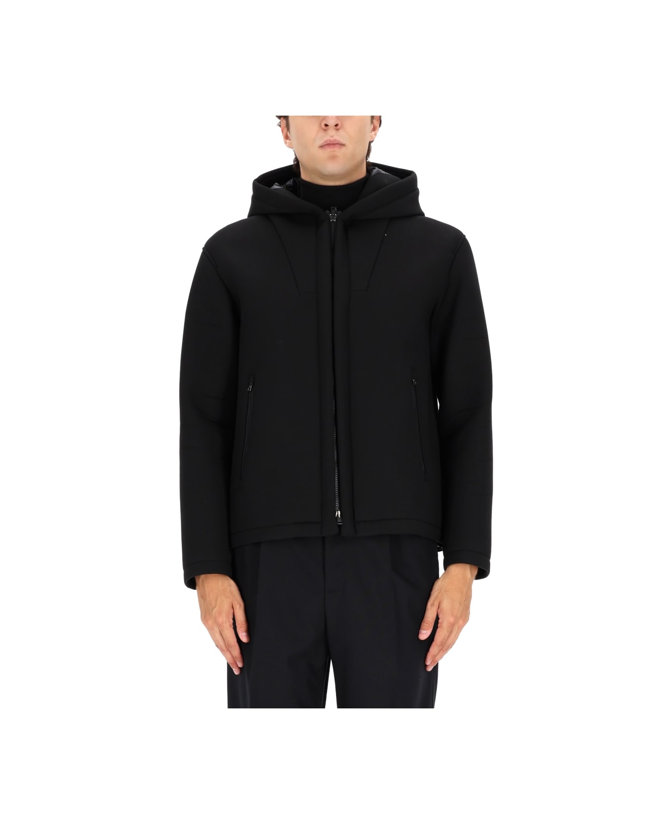 Herno Three-layer Water-repellent Jacket - BLACK