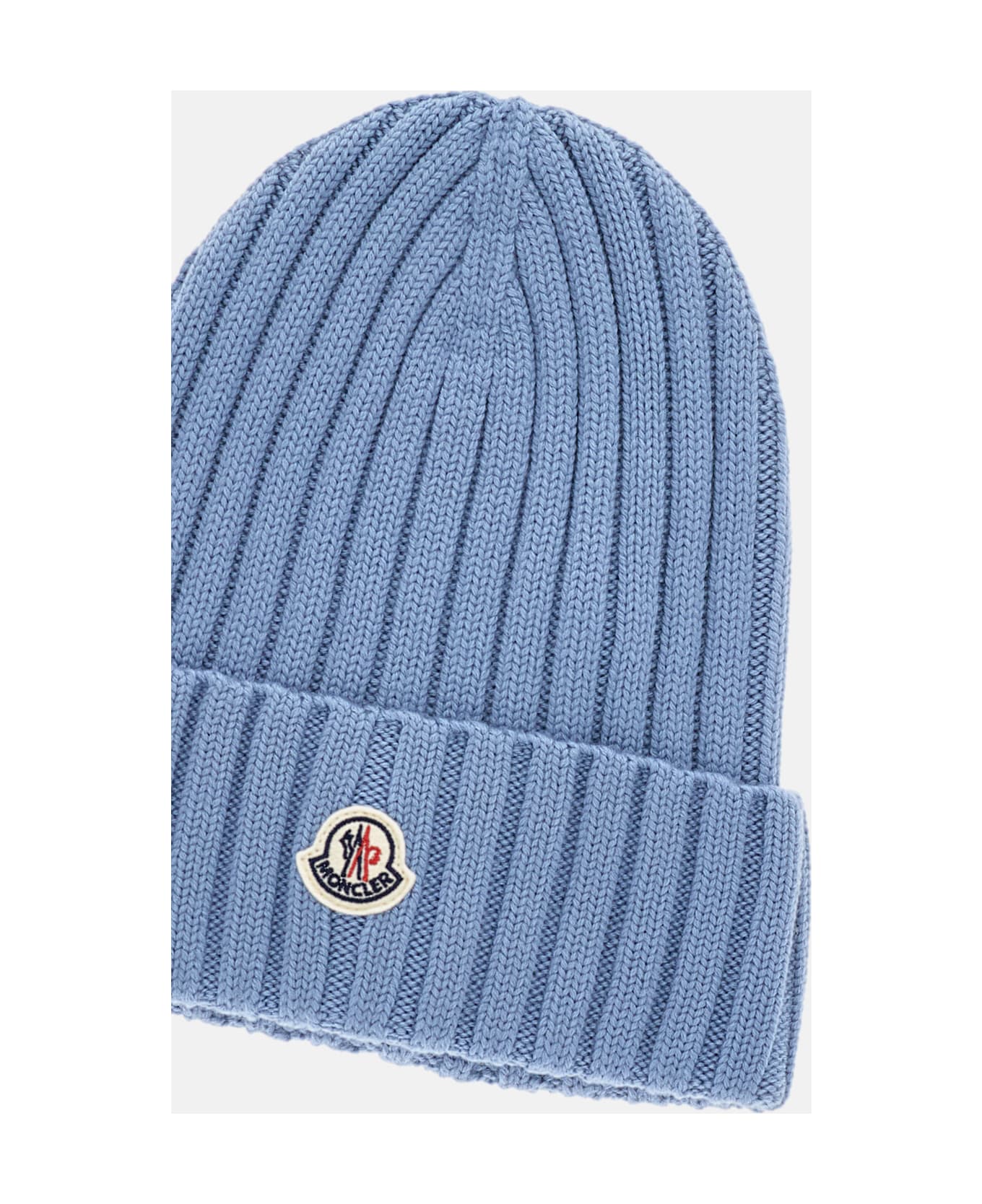 Moncler Wool Hat - Azzurro