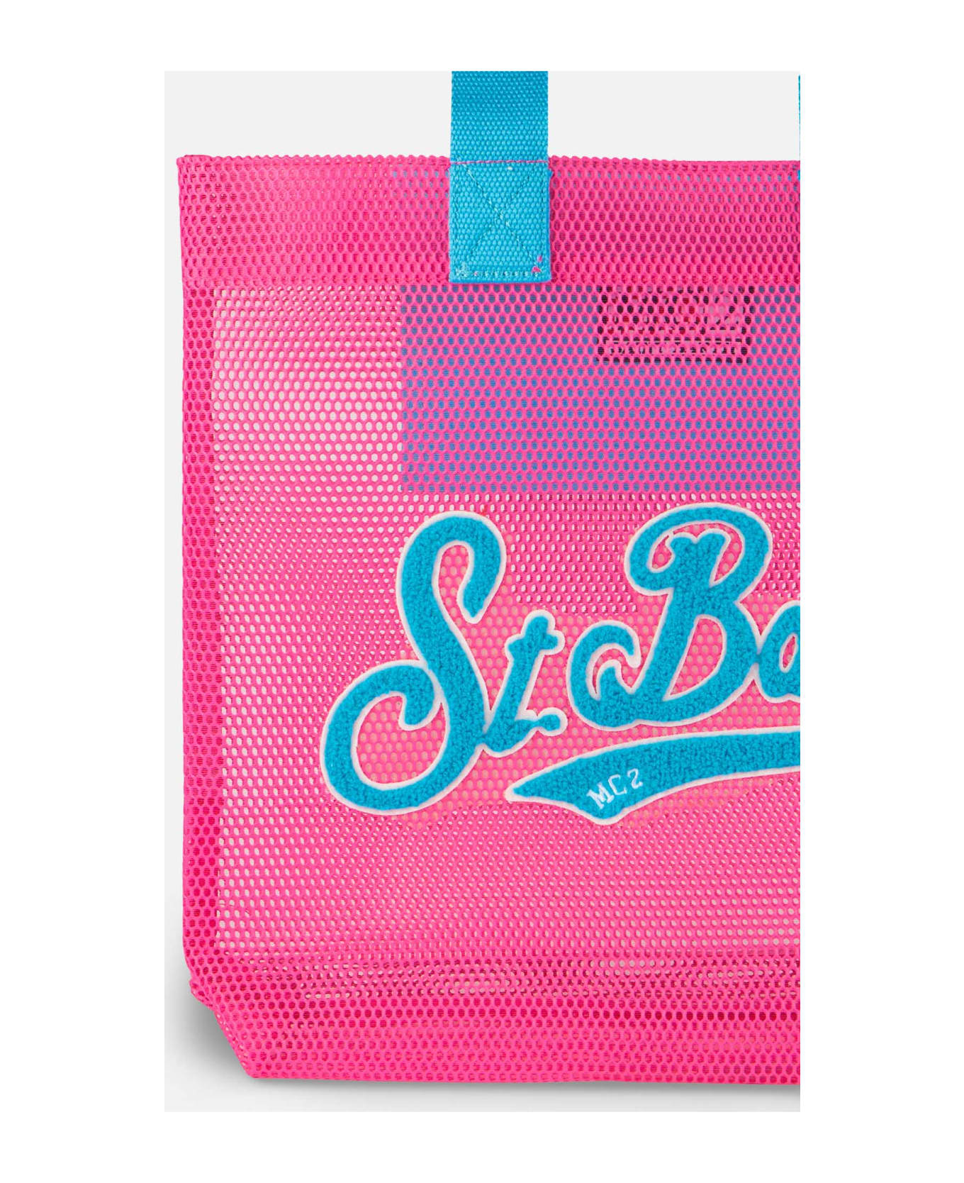 MC2 Saint Barth Mesh Fuchsia Shopper Bag With Terry Patch - PINK トートバッグ
