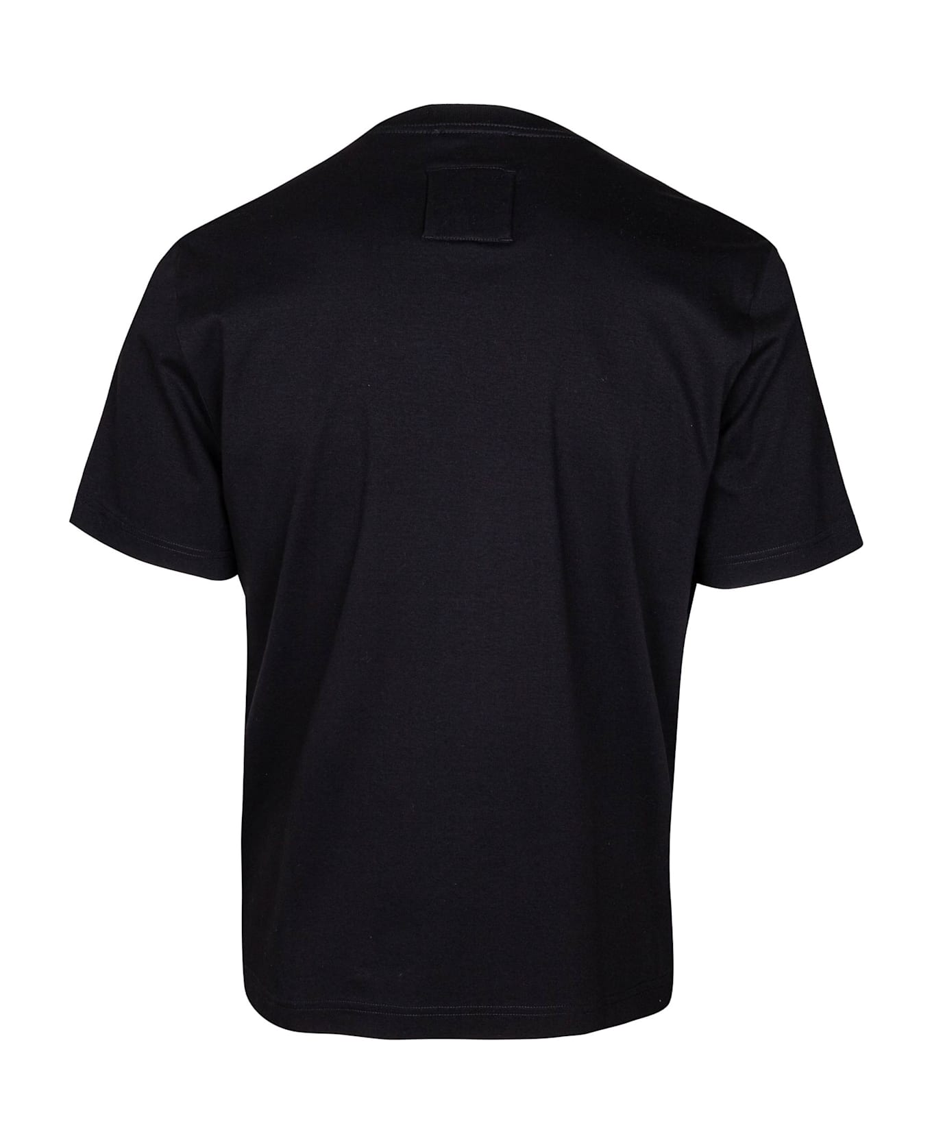 Lanvin Denim T-shirt With Embroidered Logo - Black