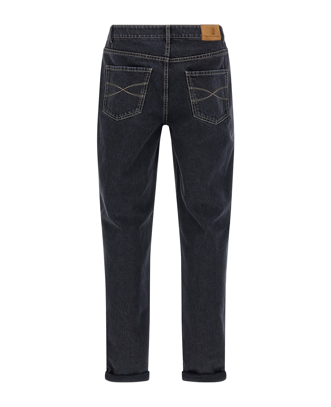 Brunello Cucinelli Garment-dyed Jeans - Gray