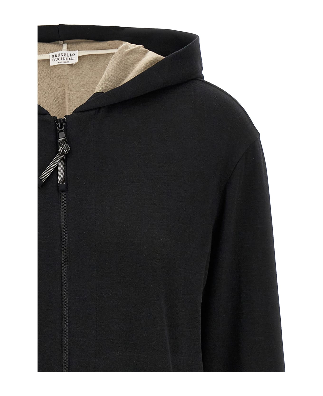 Brunello Cucinelli 
monile
 Hoodie - Black
