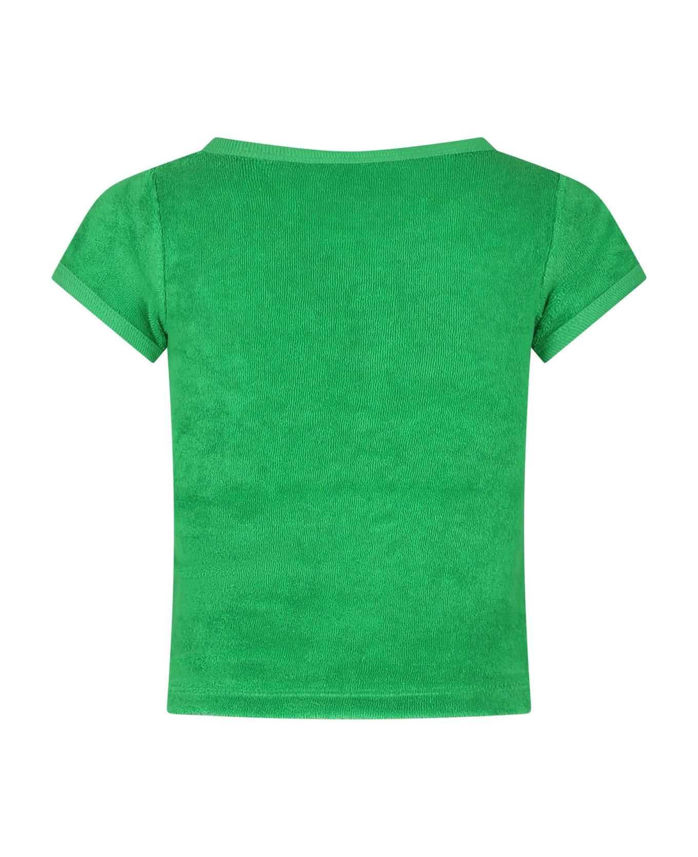Molo Green T-shirt For Girl - Green Tシャツ＆ポロシャツ