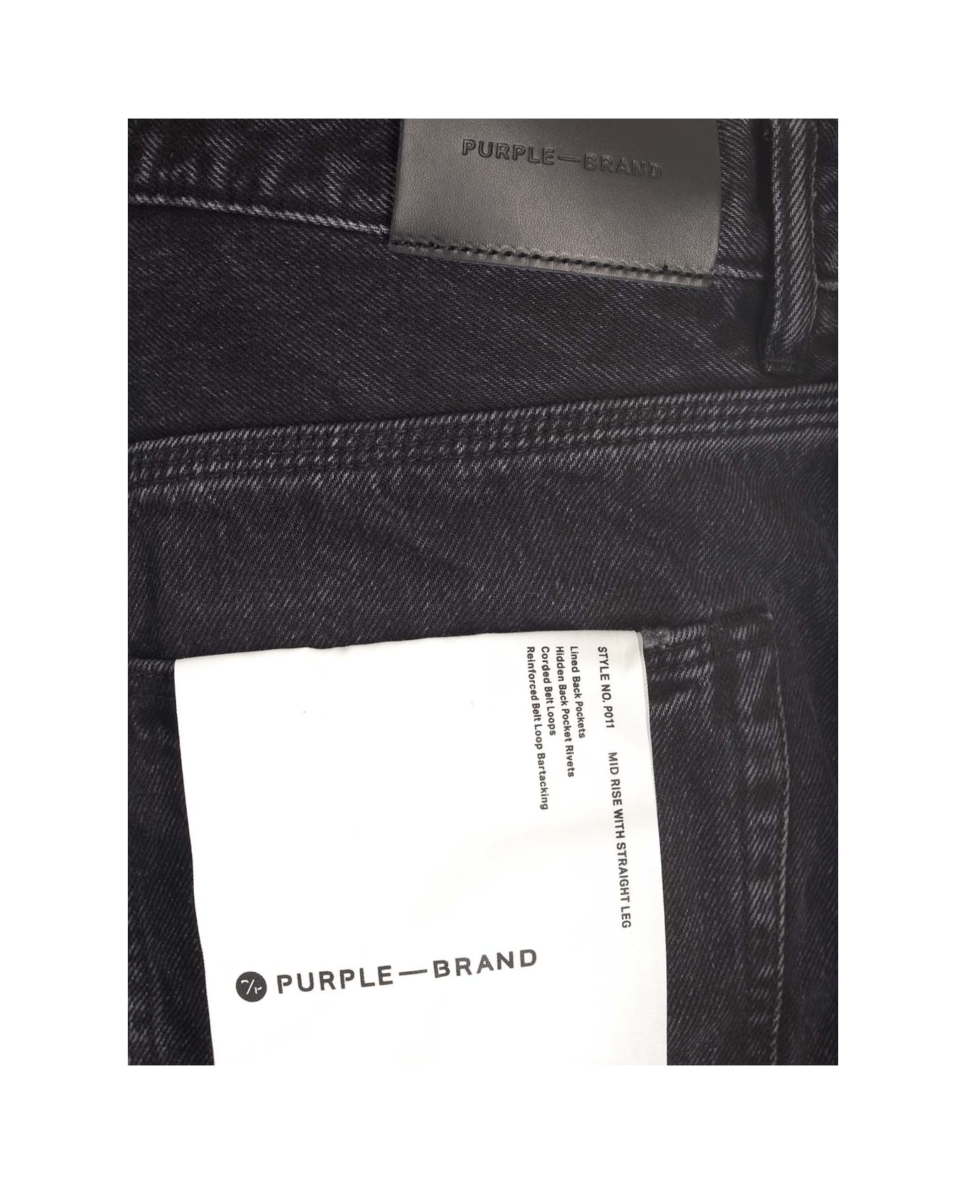 Purple Brand Relaxing Cargo Jeans - Black