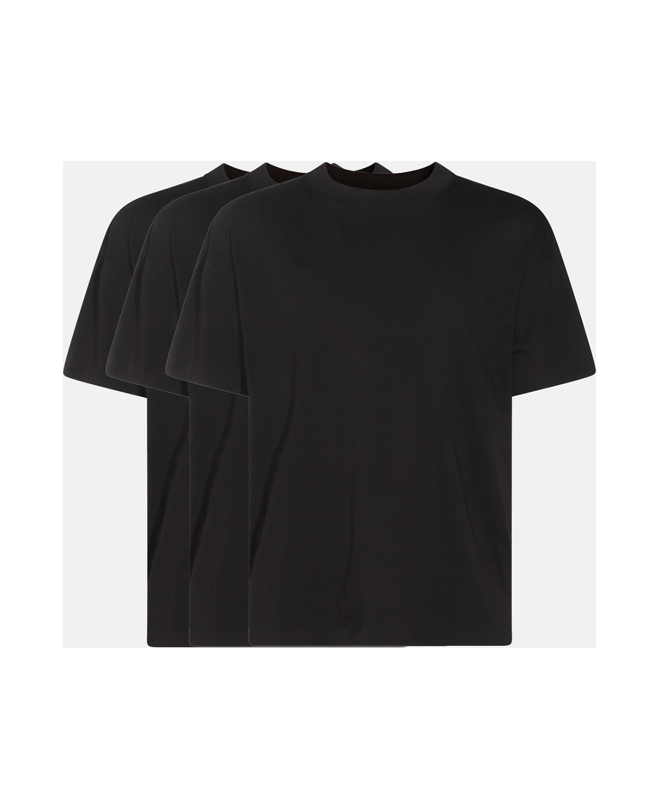 Fear of God Black Cotton T-shirt - Black