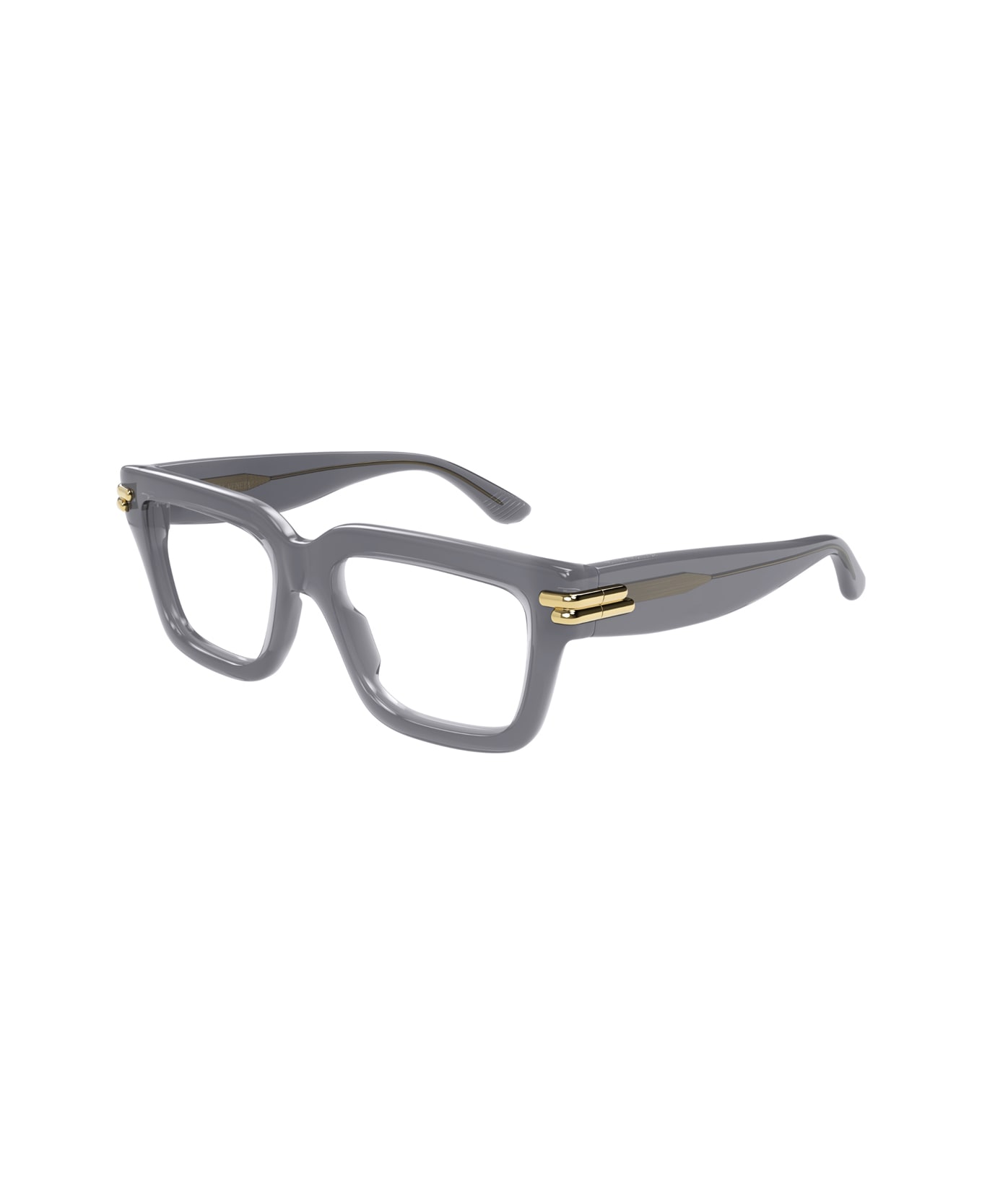 Bottega Veneta Eyewear Bottega Veneta Bv1324o Linea Mitre 005 Grey Trasperent Glasses - Grigio