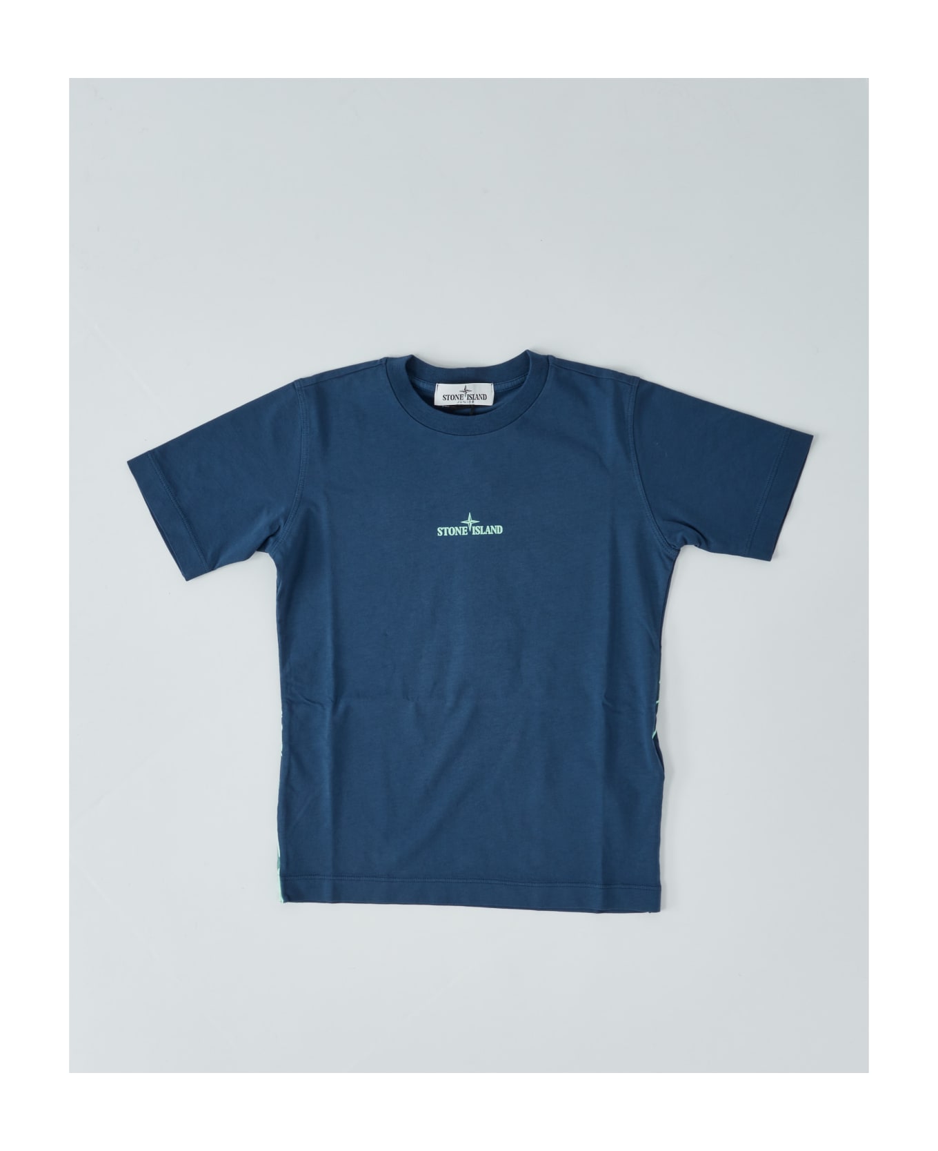 Stone Island Junior Cotton T-shirt - ROYAL