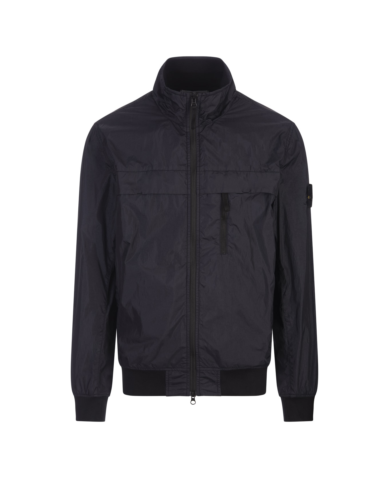 Stone Island Garment Dyed Crinkle Reps R-ny Jacket In Navy Blue - Blue