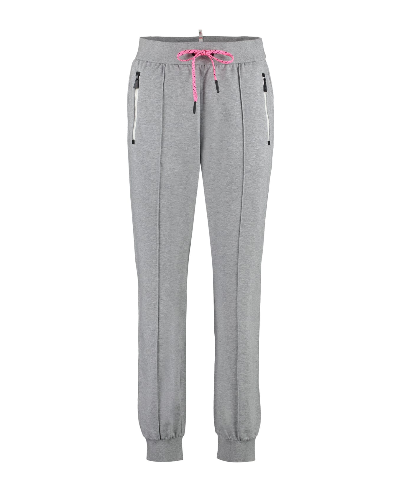 Moncler Grenoble Grey Track Pants With Logo - Grey ボトムス