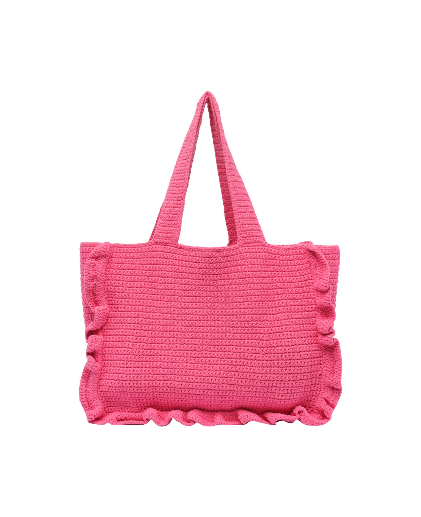 Ganni Crochet Frill Solid Tote Bag | italist