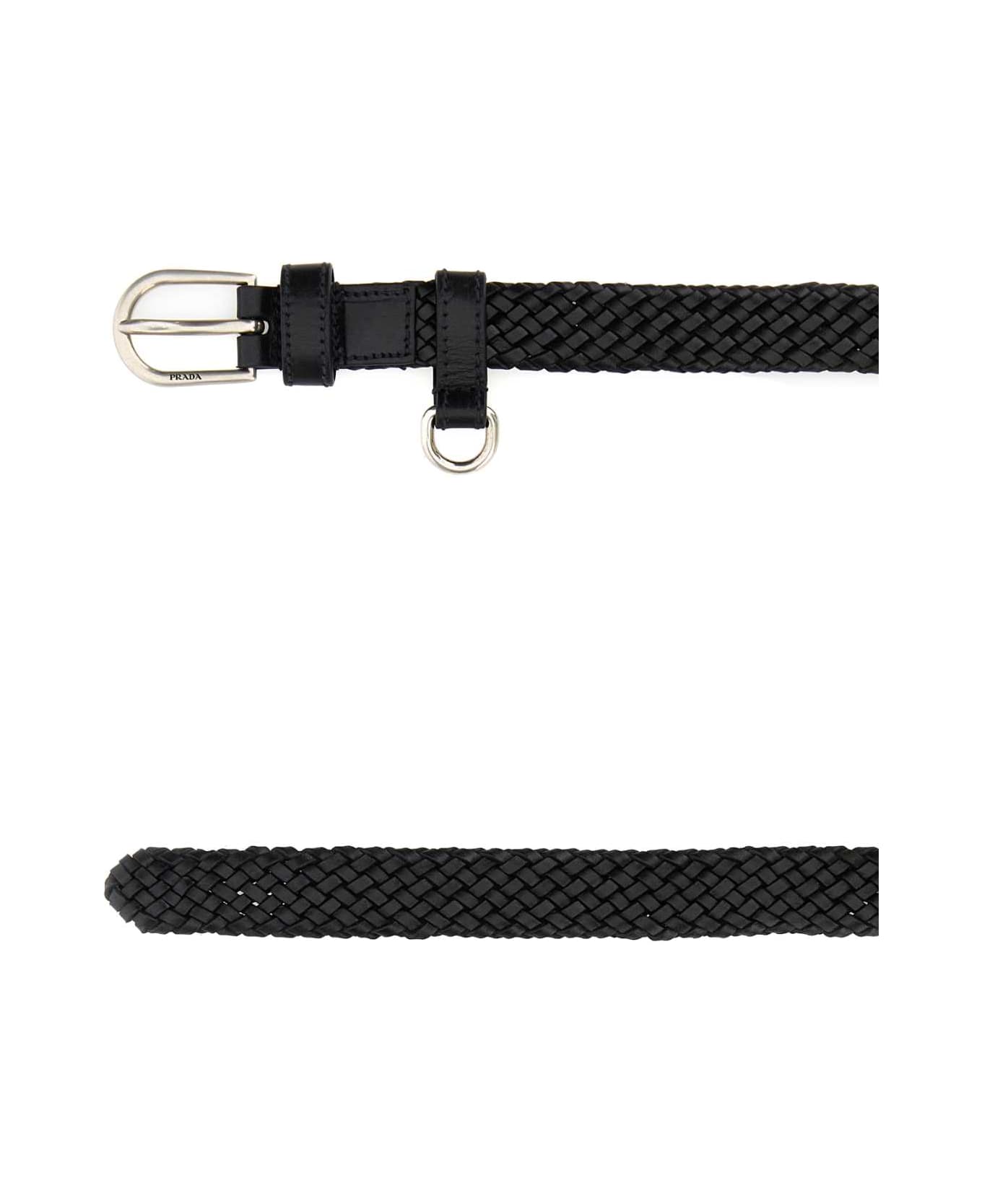 Prada Black Leather Belt - NERO