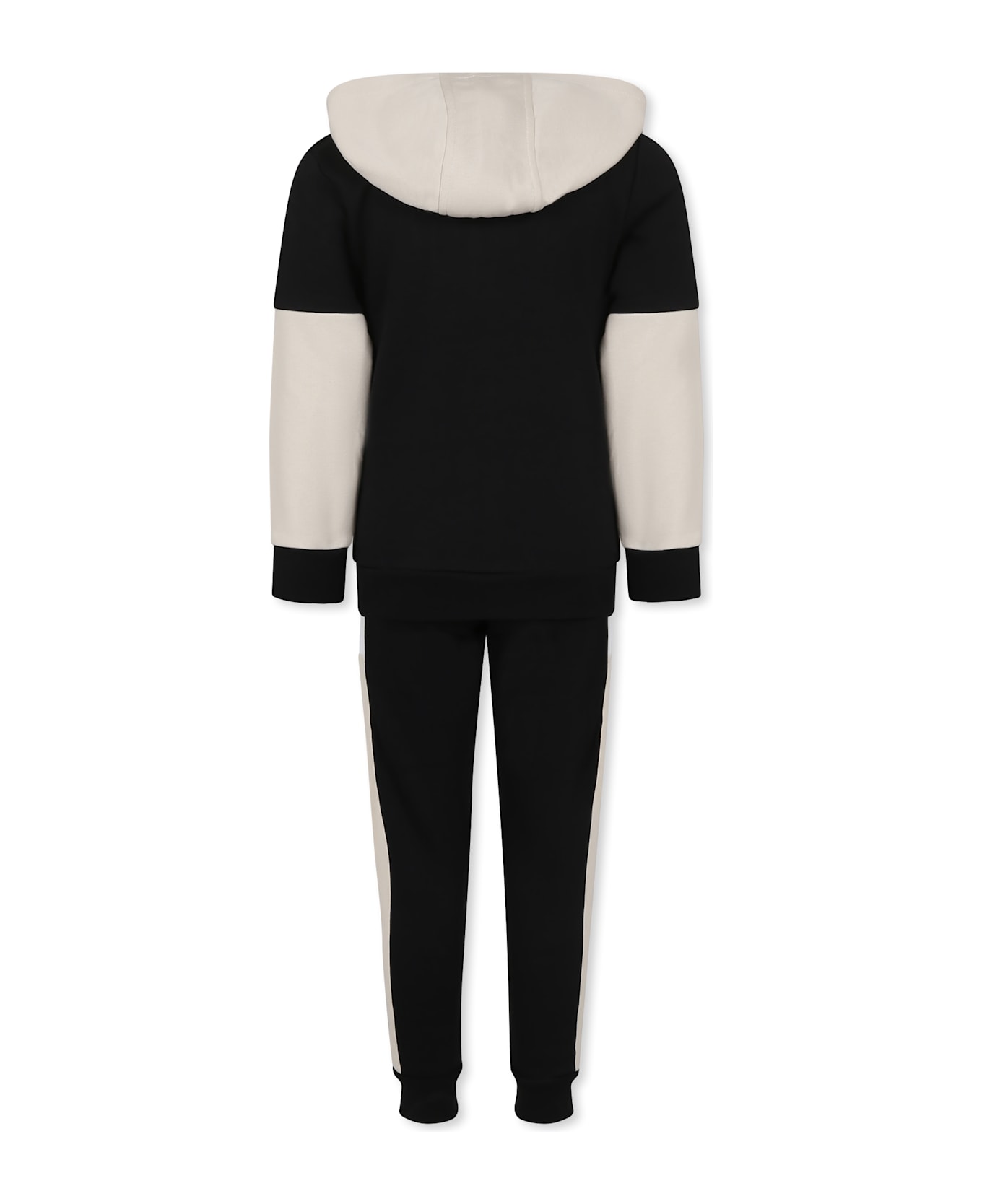 Hugo Boss Black Suit For Boy With Logo - Black