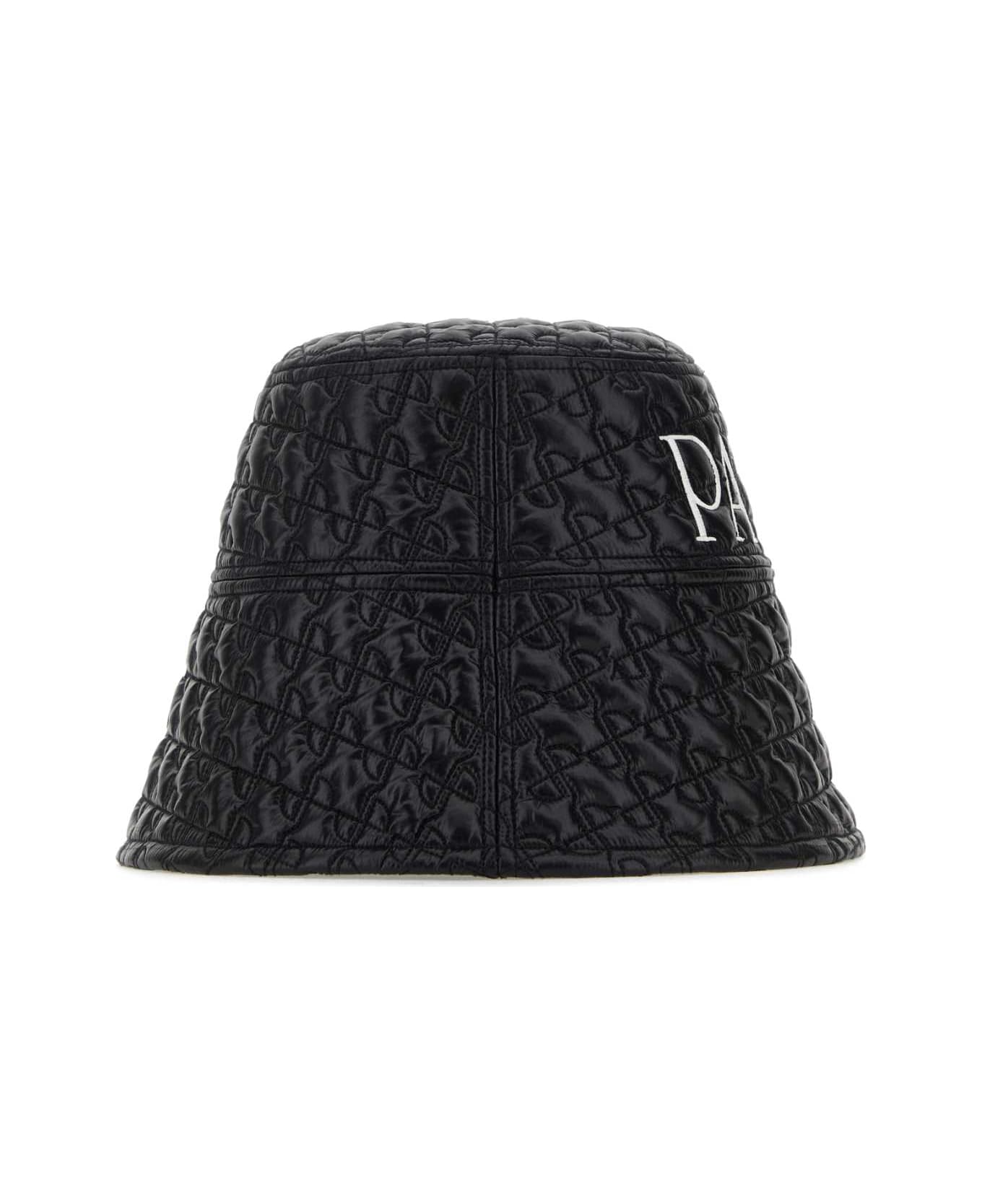 Patou Black Nylon Bucket Hat - BLACK