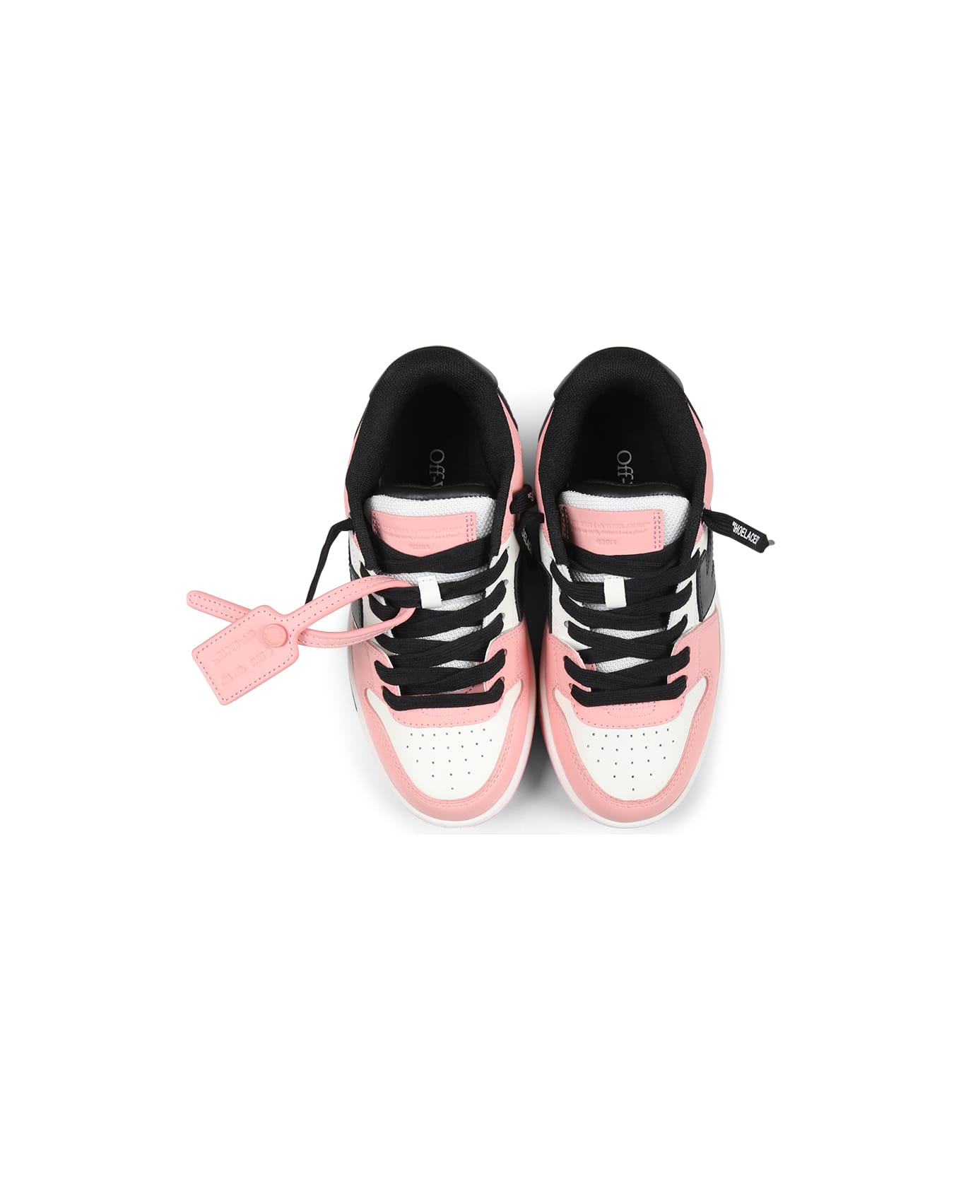Off-White Pink Sneakers For Girl With Arrow - Pink
