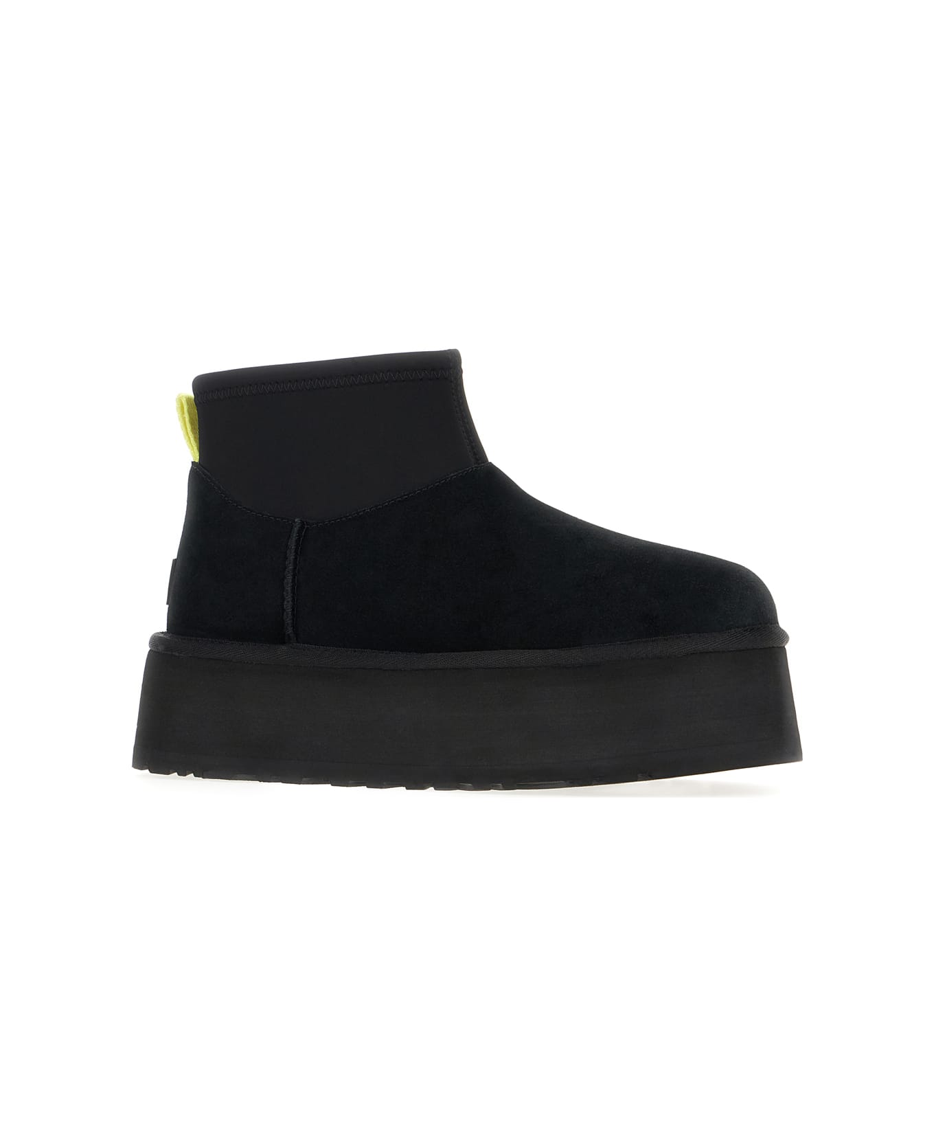 UGG Black Suede Classic Mini Dipper Ankle Boots - BLACK