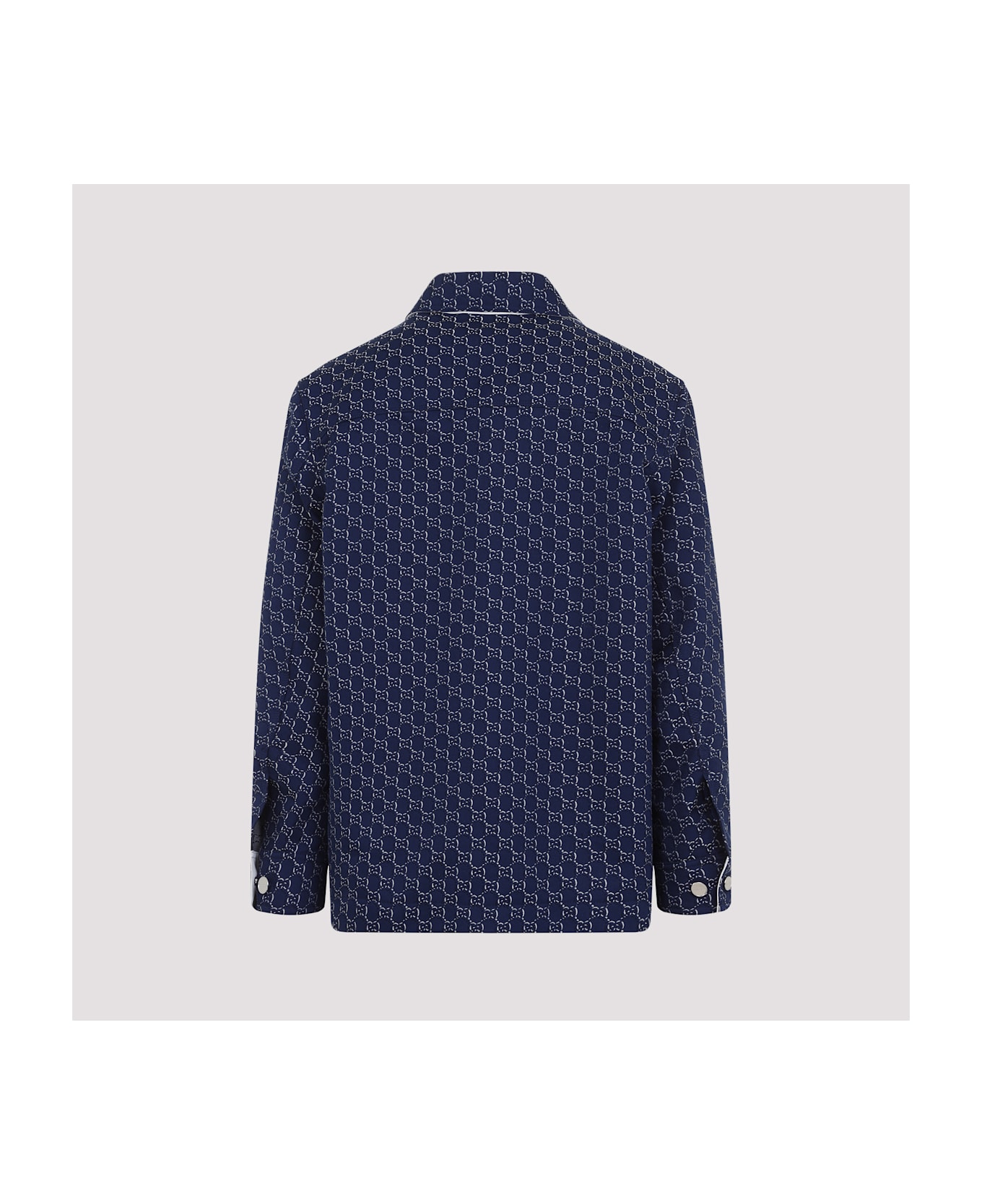Gucci Gg Logo Shirt - Blue White