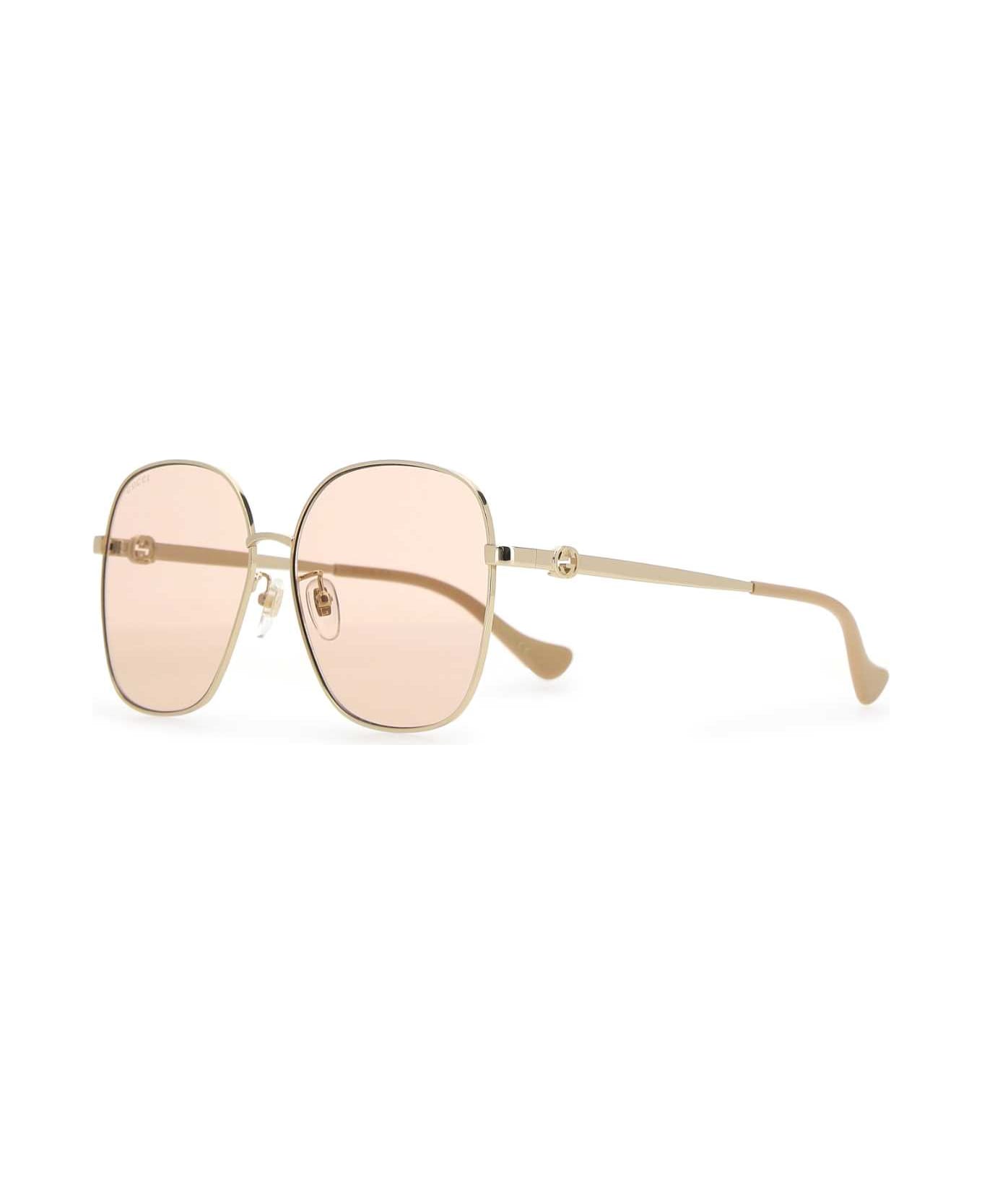 Gucci Gold Metal Sunglasses - 8059 サングラス