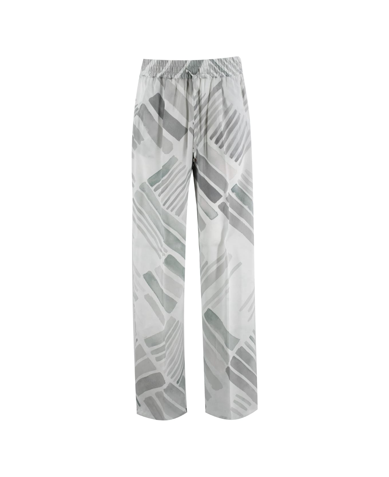 Kiton Trousers - GREY/AZURE