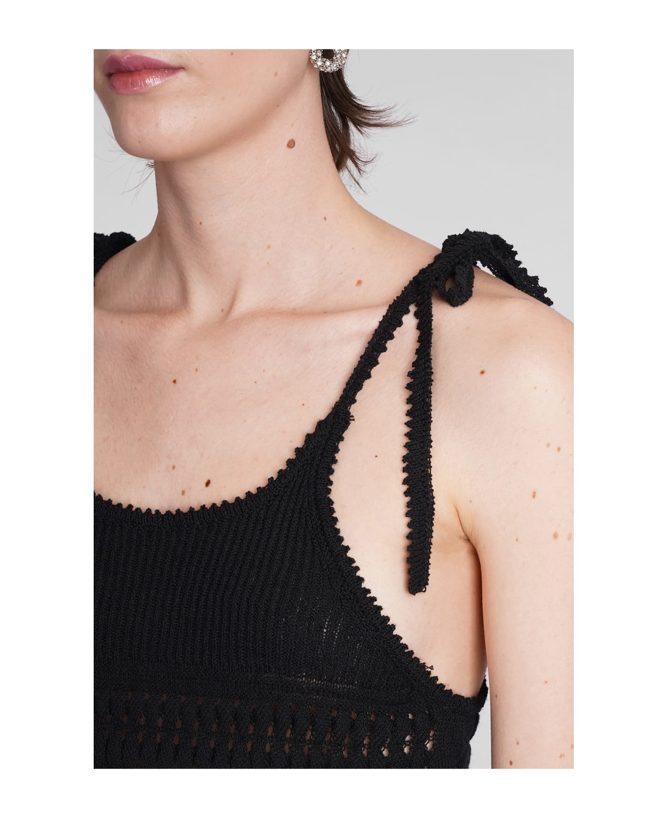 Marant Étoile Crochet Jilma Top - black