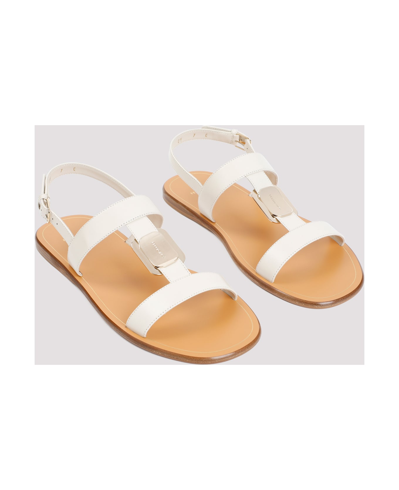 Ferragamo Vida Sandals - Mascarpone