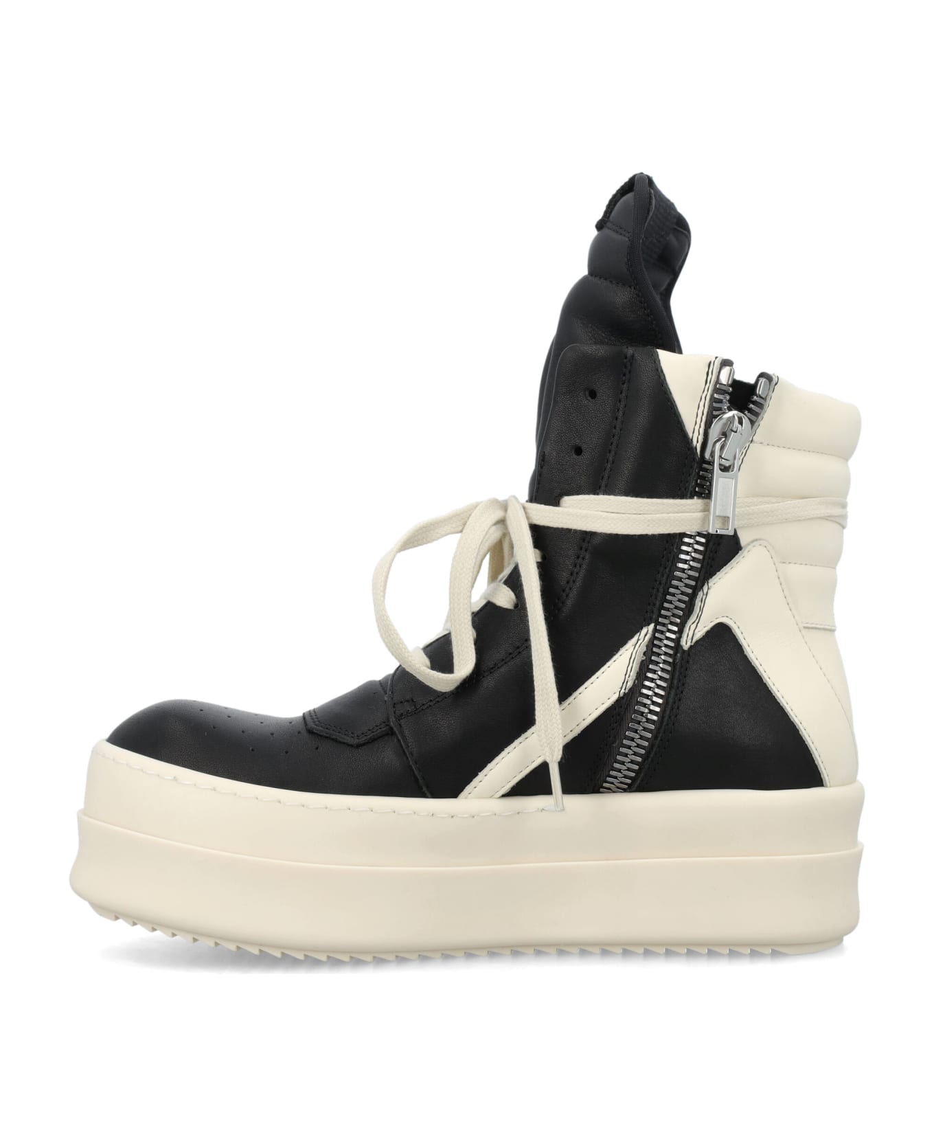 Rick Owens Mega Bumper Geobasket - BLACK MILK MILK