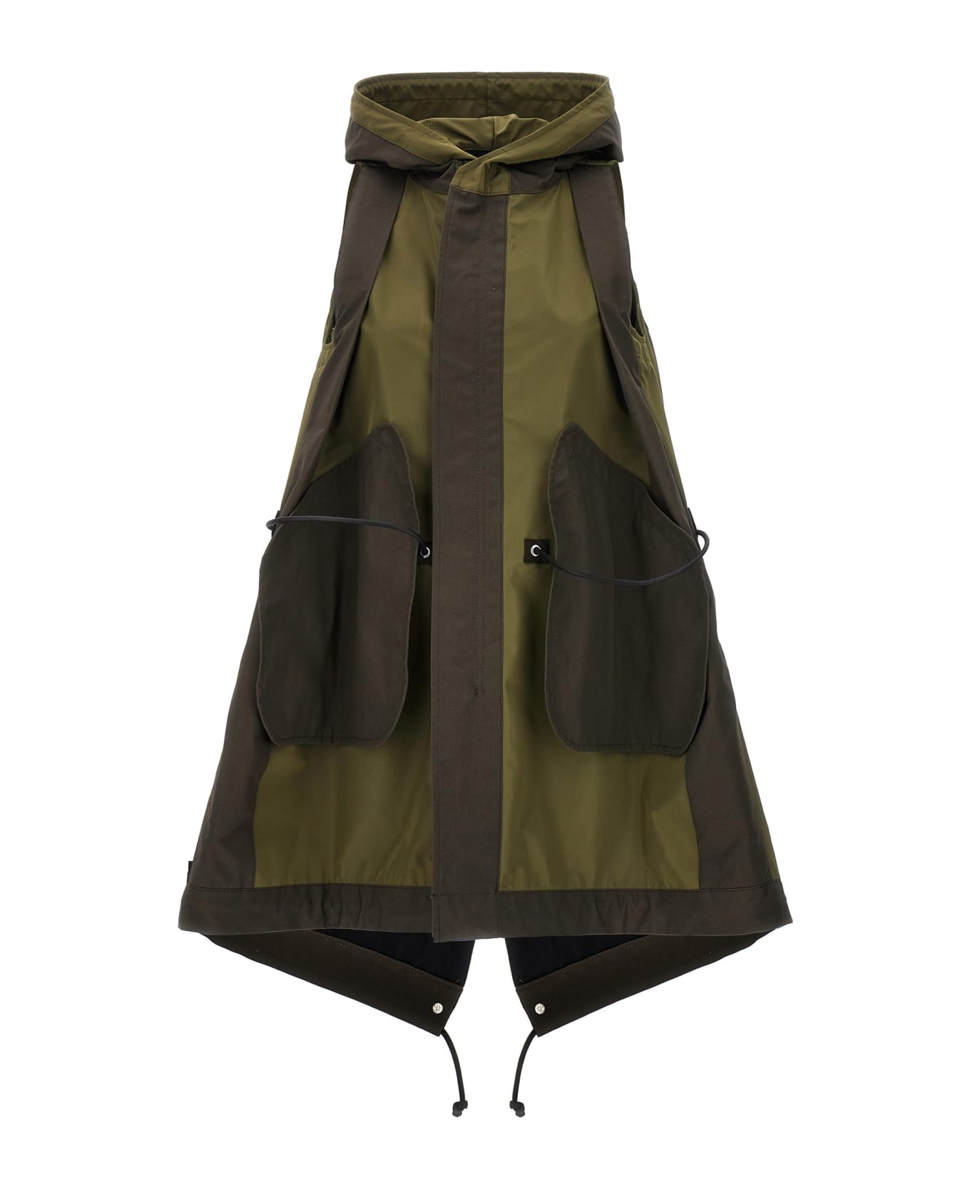 Sacai Two-material Vest - Green
