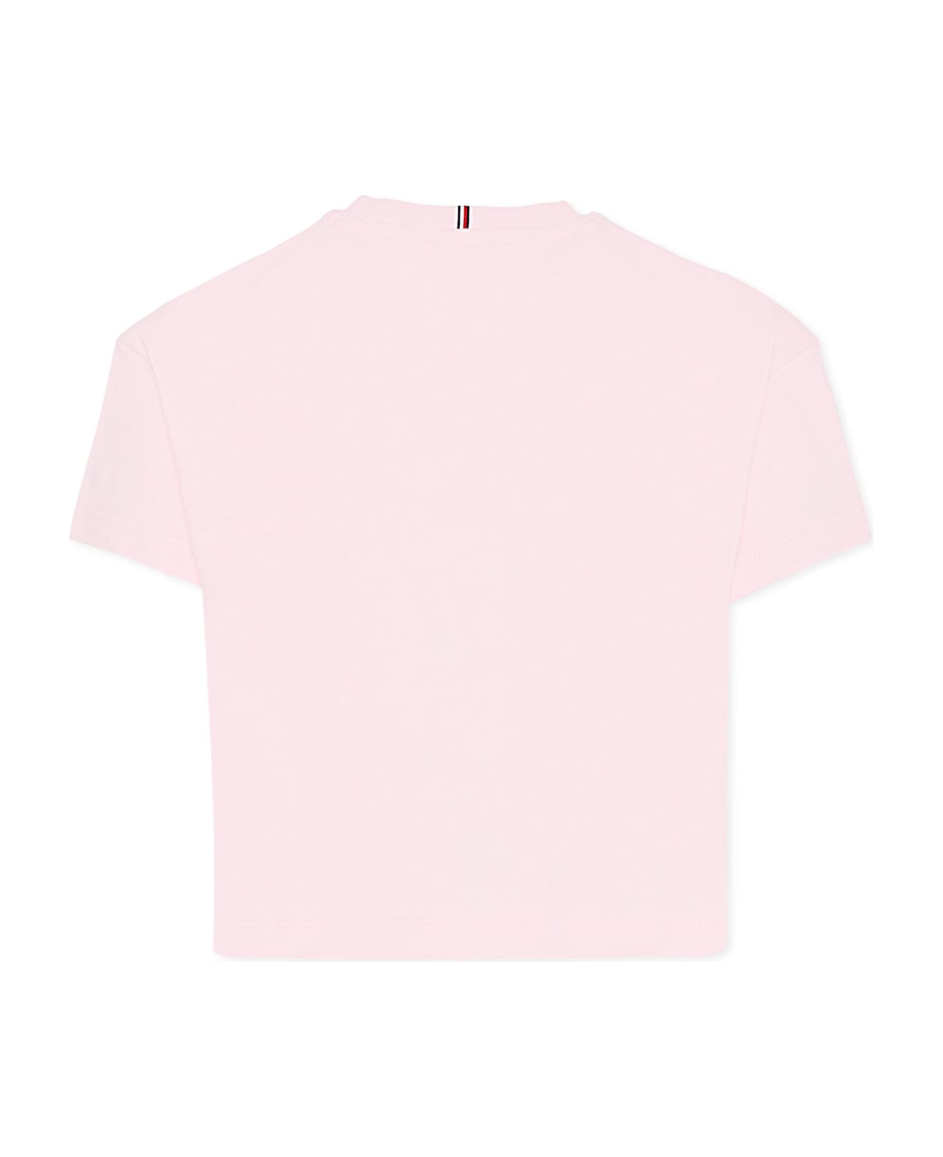 Tommy Hilfiger Pink T-shirt For Girl With Logo - Pink