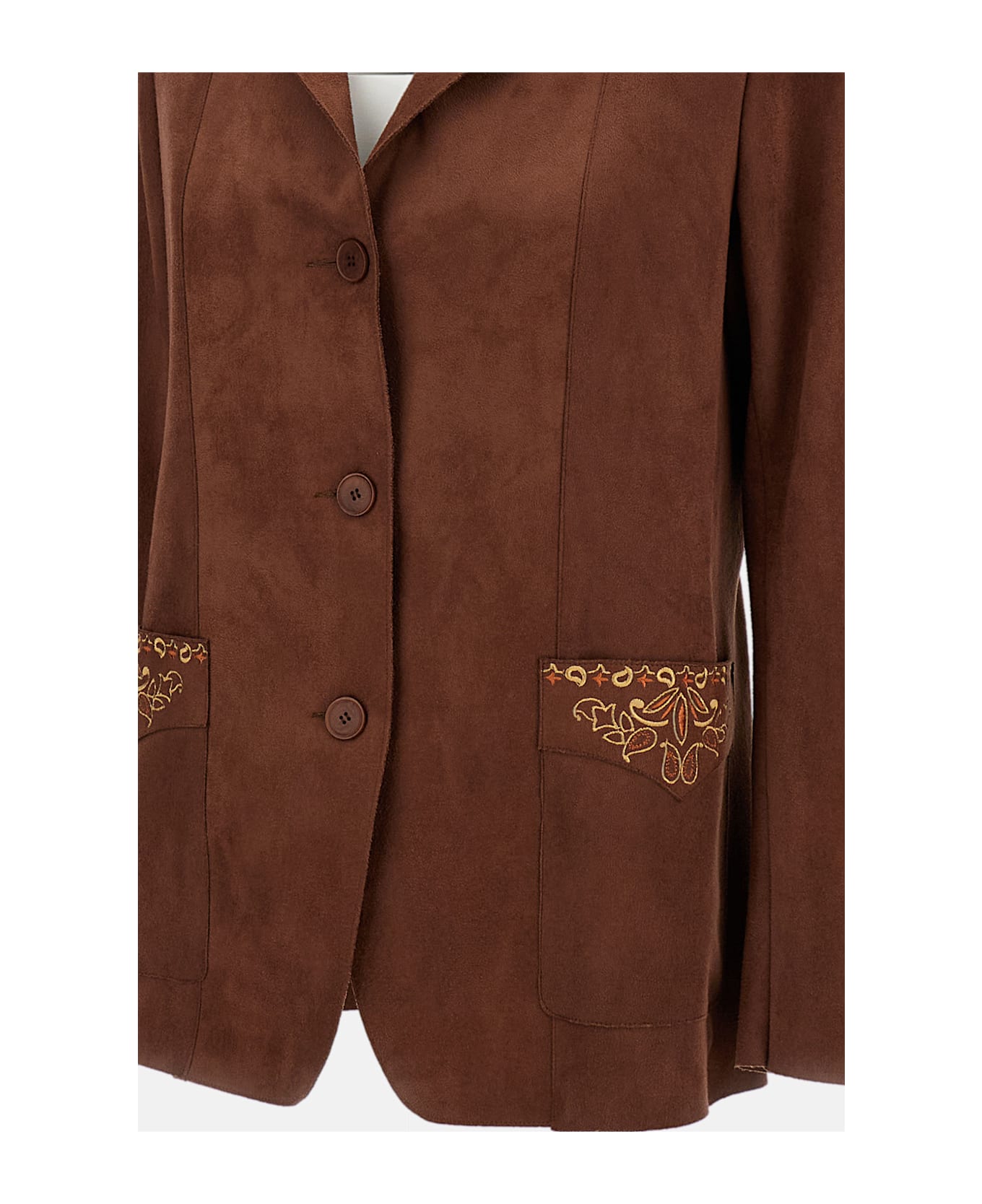 Irié Single Breasted Jacket - Brown