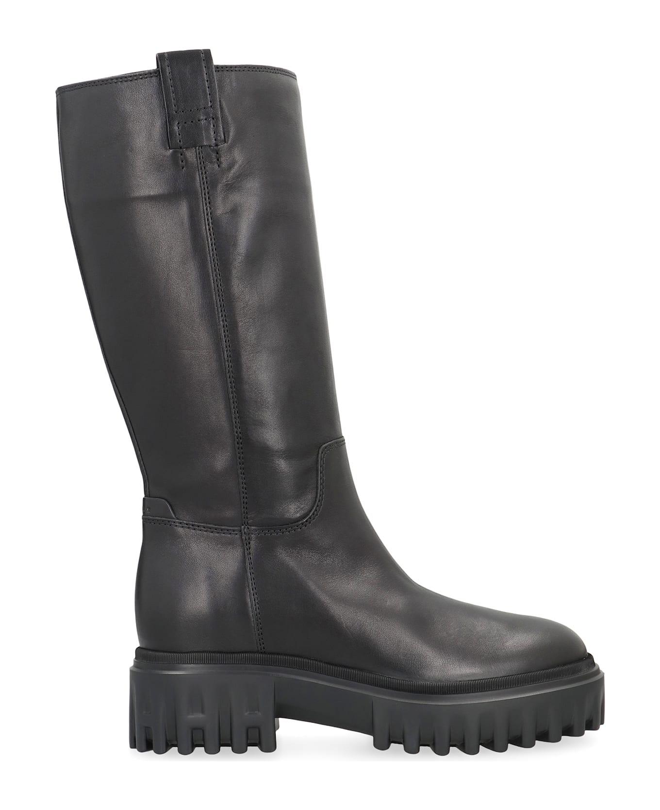 Hogan H700 Leather Boots - Black