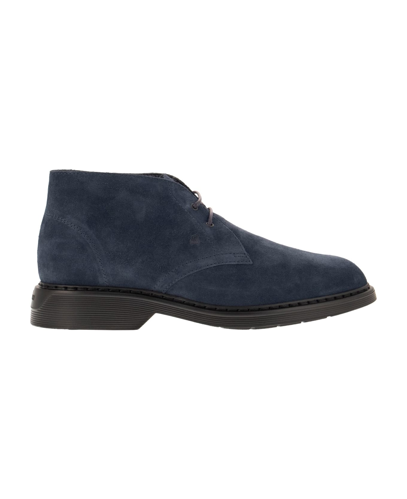 Hogan H576 - Suede Ankle Boots - Navy Blue