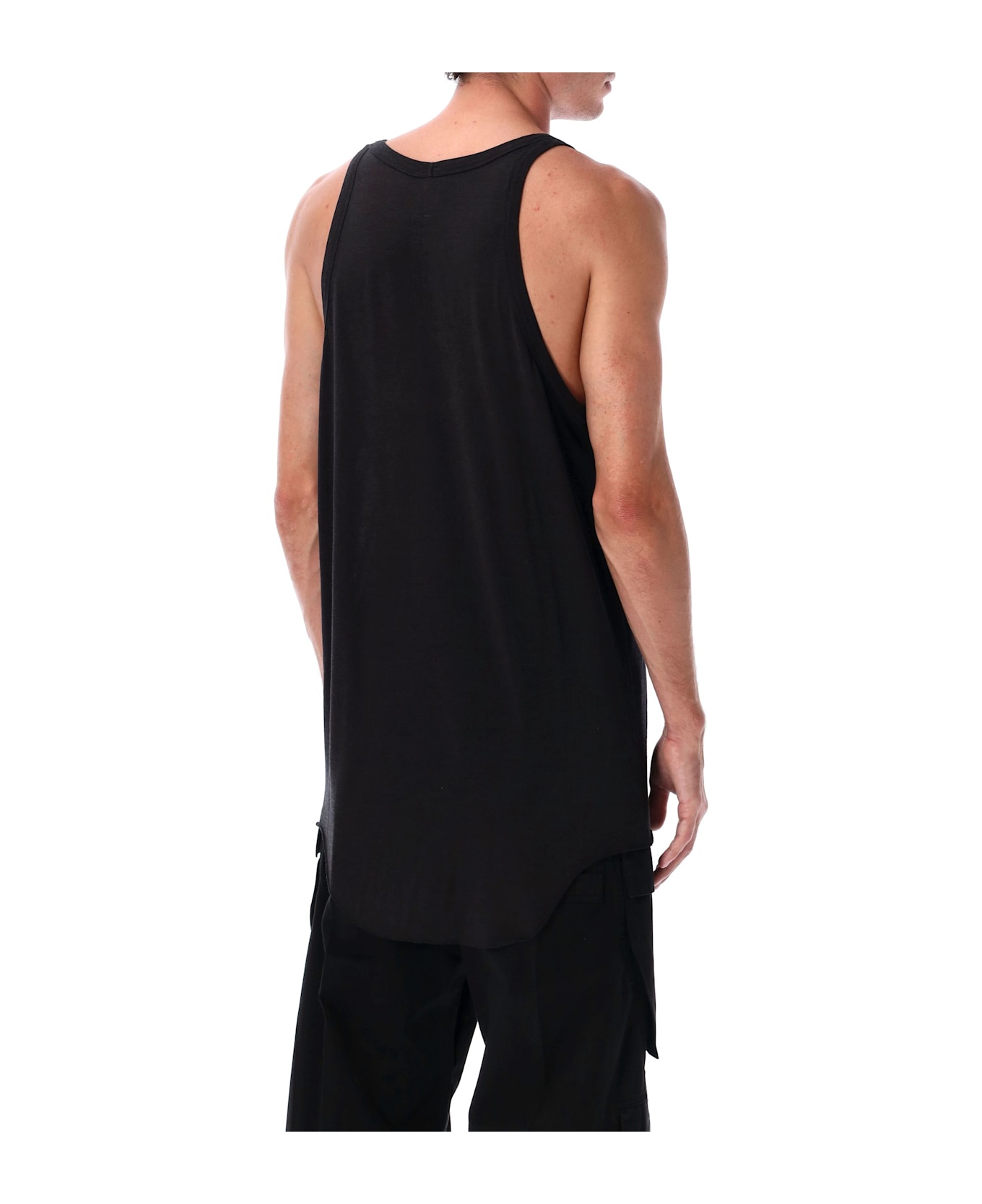 Rick Owens Pony Tank Wool And Silk - BLACK