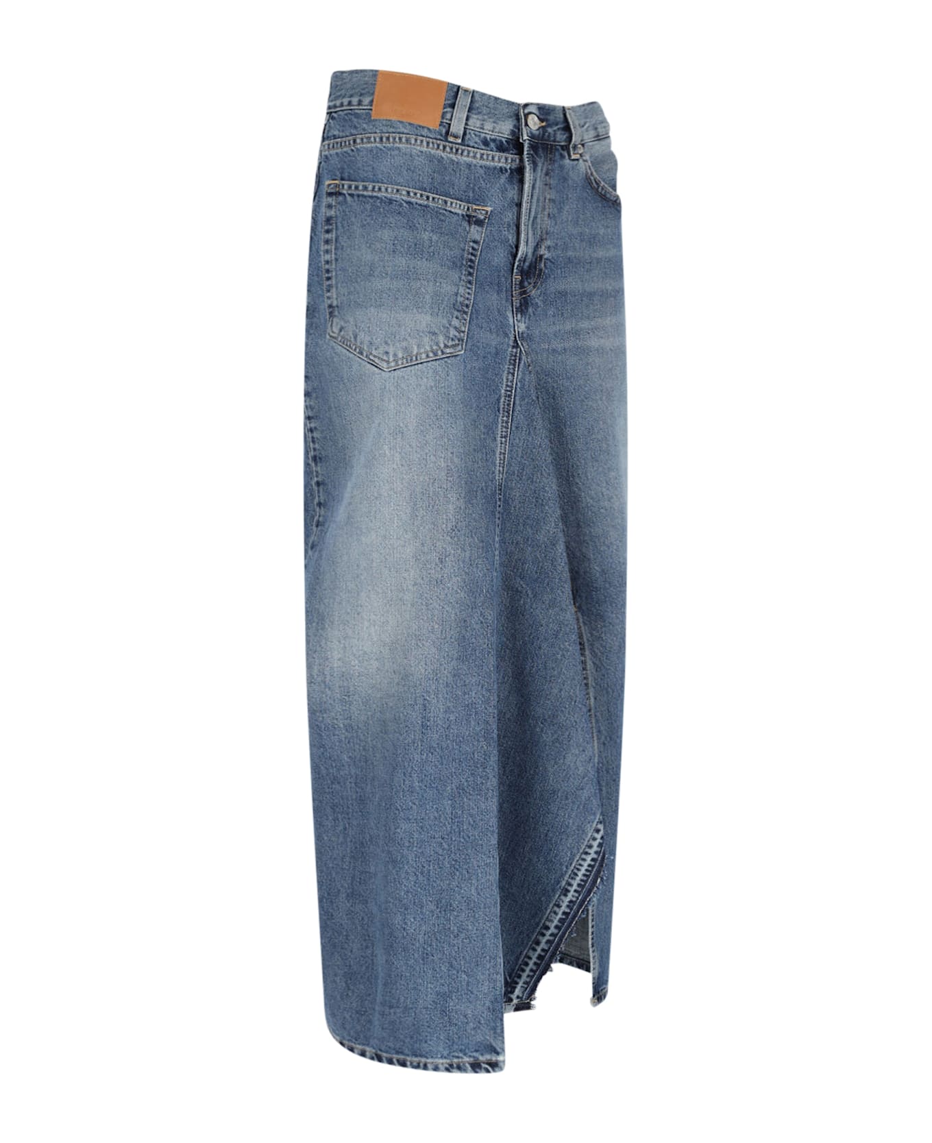 6397 Deconstructed Maxi Skirt - Blue