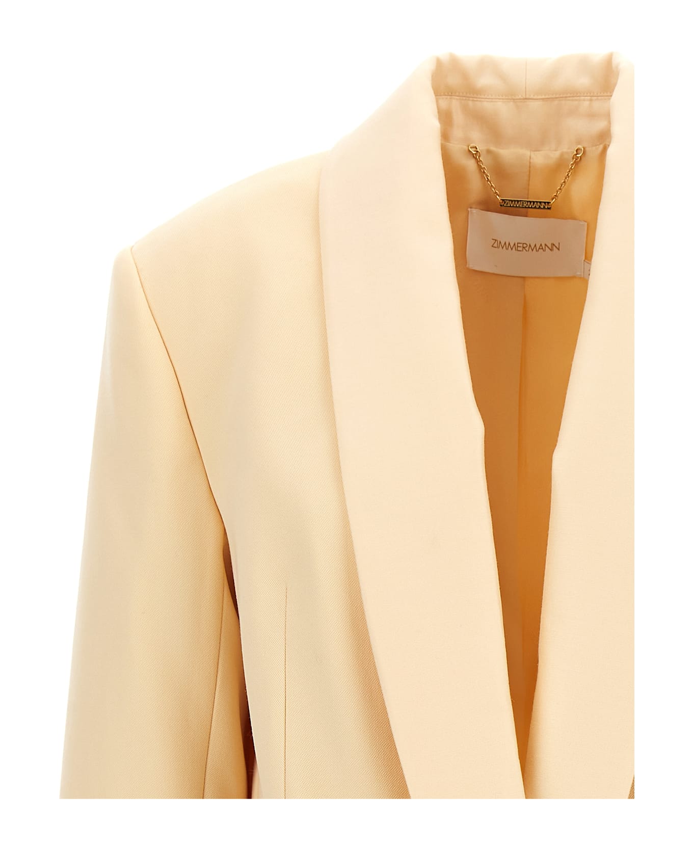 Zimmermann 'illustration Shawl Tux Jacket' Blazer - Beige