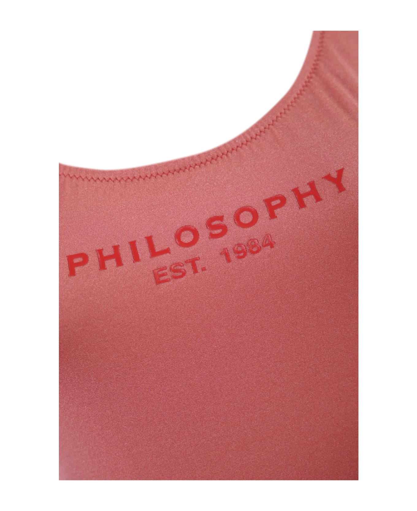 Philosophy di Lorenzo Serafini One-piece Swimsuit With Logo - Fuxia