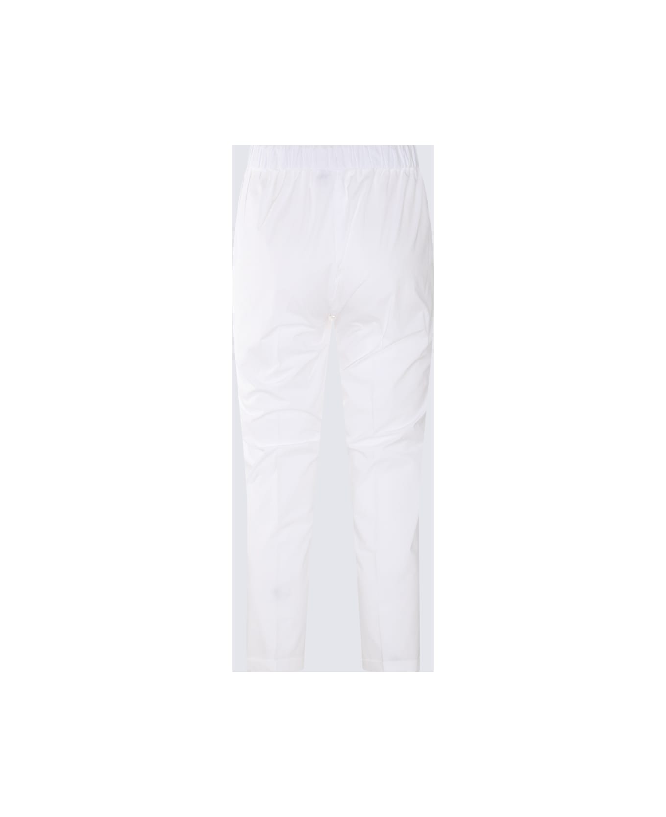 Antonelli White Cotton Pants - White