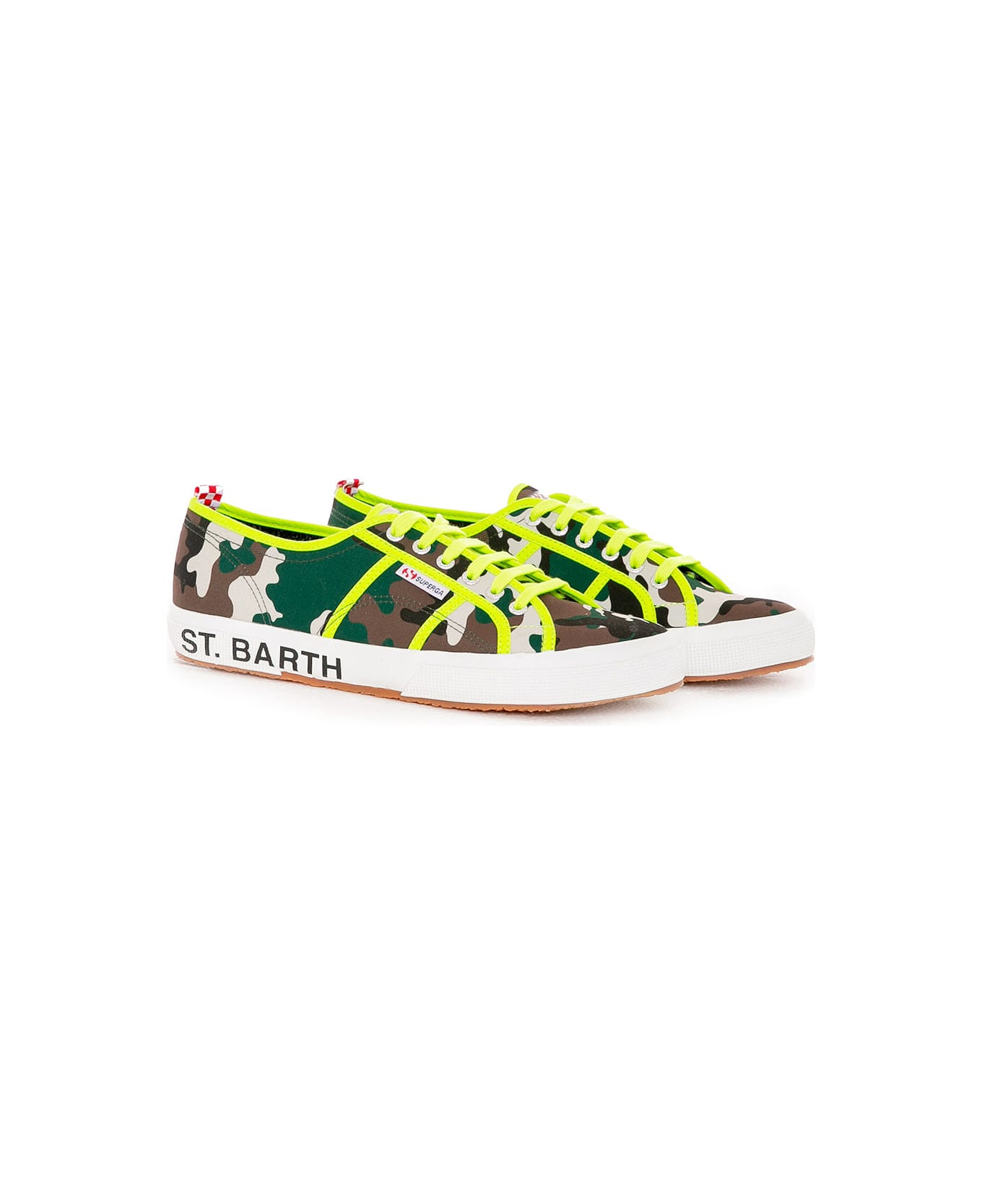 MC2 Saint Barth Man Superga® Sneakers With Camouflage Print | Superga® Special Edition - GREEN