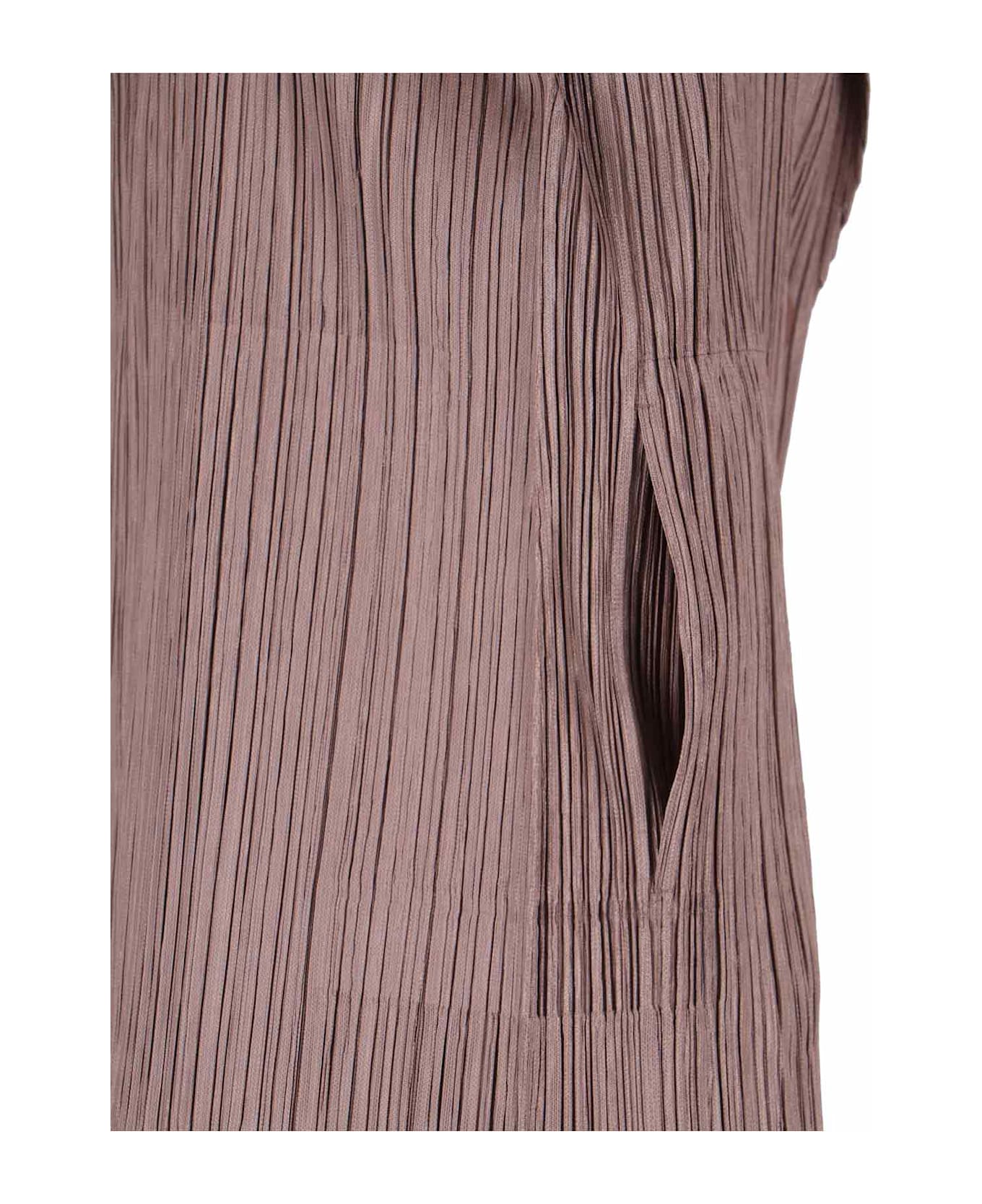 Pleats Please Issey Miyake 'plissè' Single-breasted Blazer - Brown