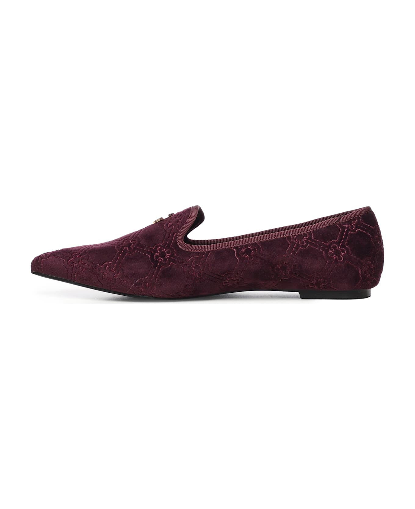 V73 Iris Winter Loafers With Logo - Bordeaux