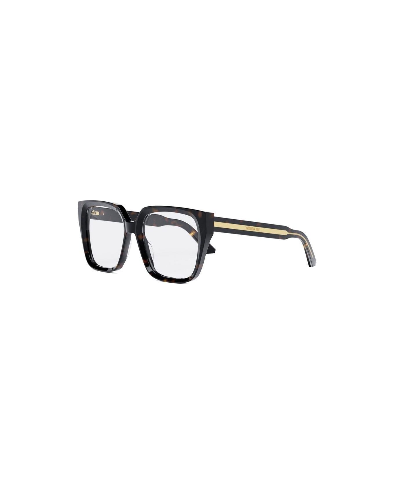 Dior Eyewear Butterfly Frame Glasses - 052 - Black