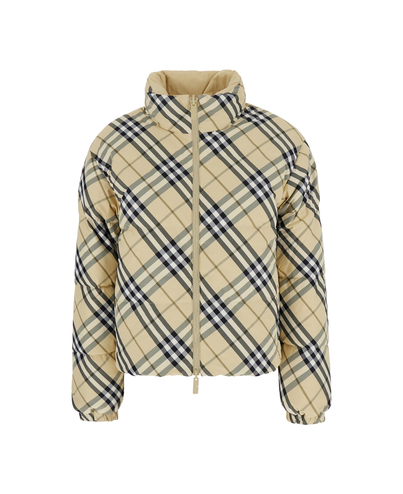 Burberry Check Reversible Puffer - Beige