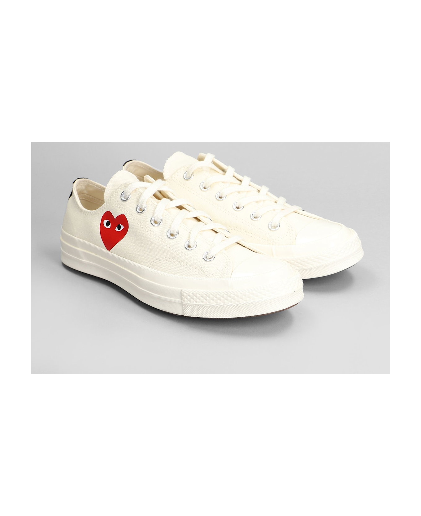Comme des Garçons Play Chuck 70 Cdg Low Sneakers In Beige Cotton - beige